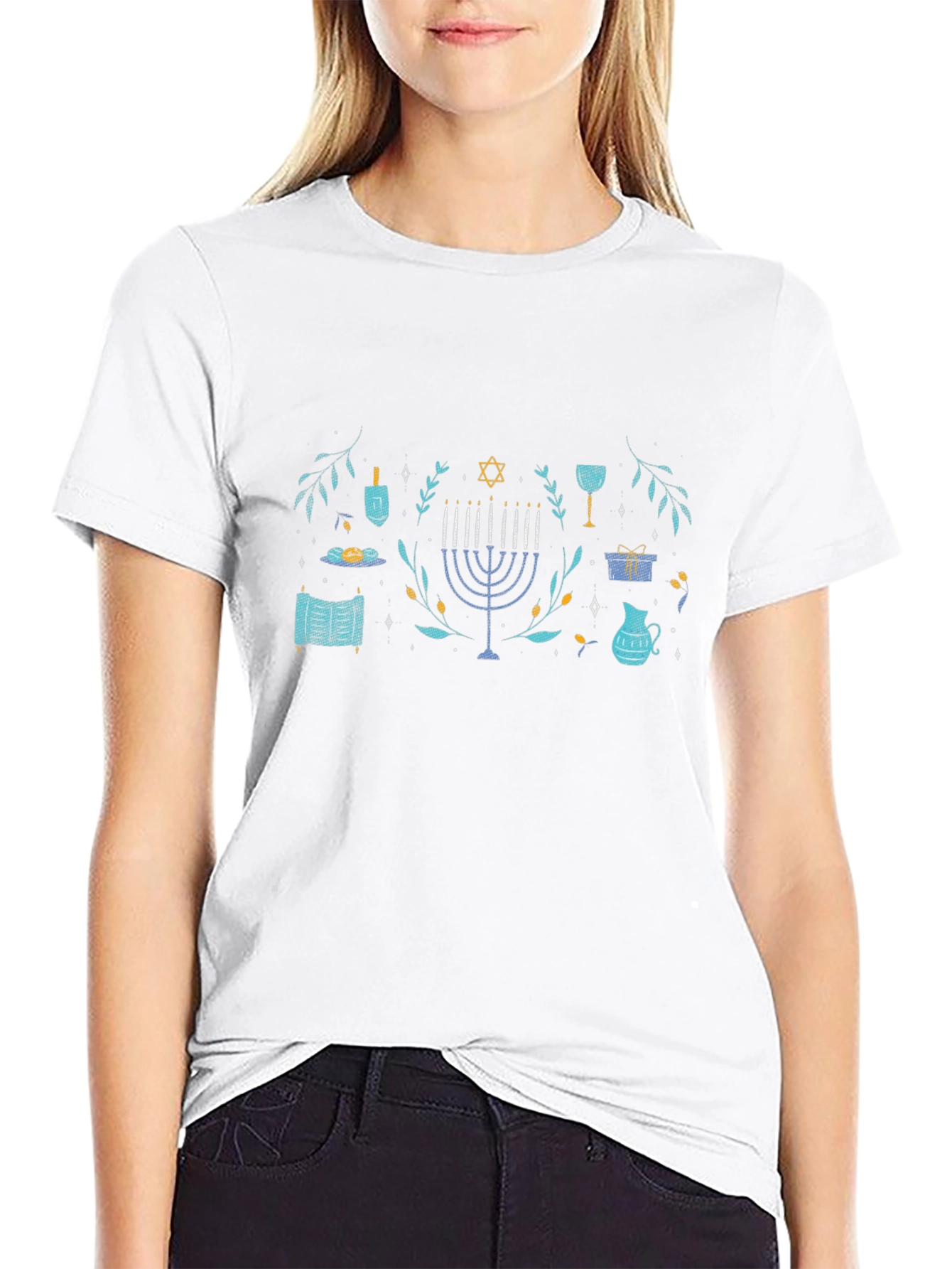 Hanukkah Celebration T-Shirt - Festive Holiday Design