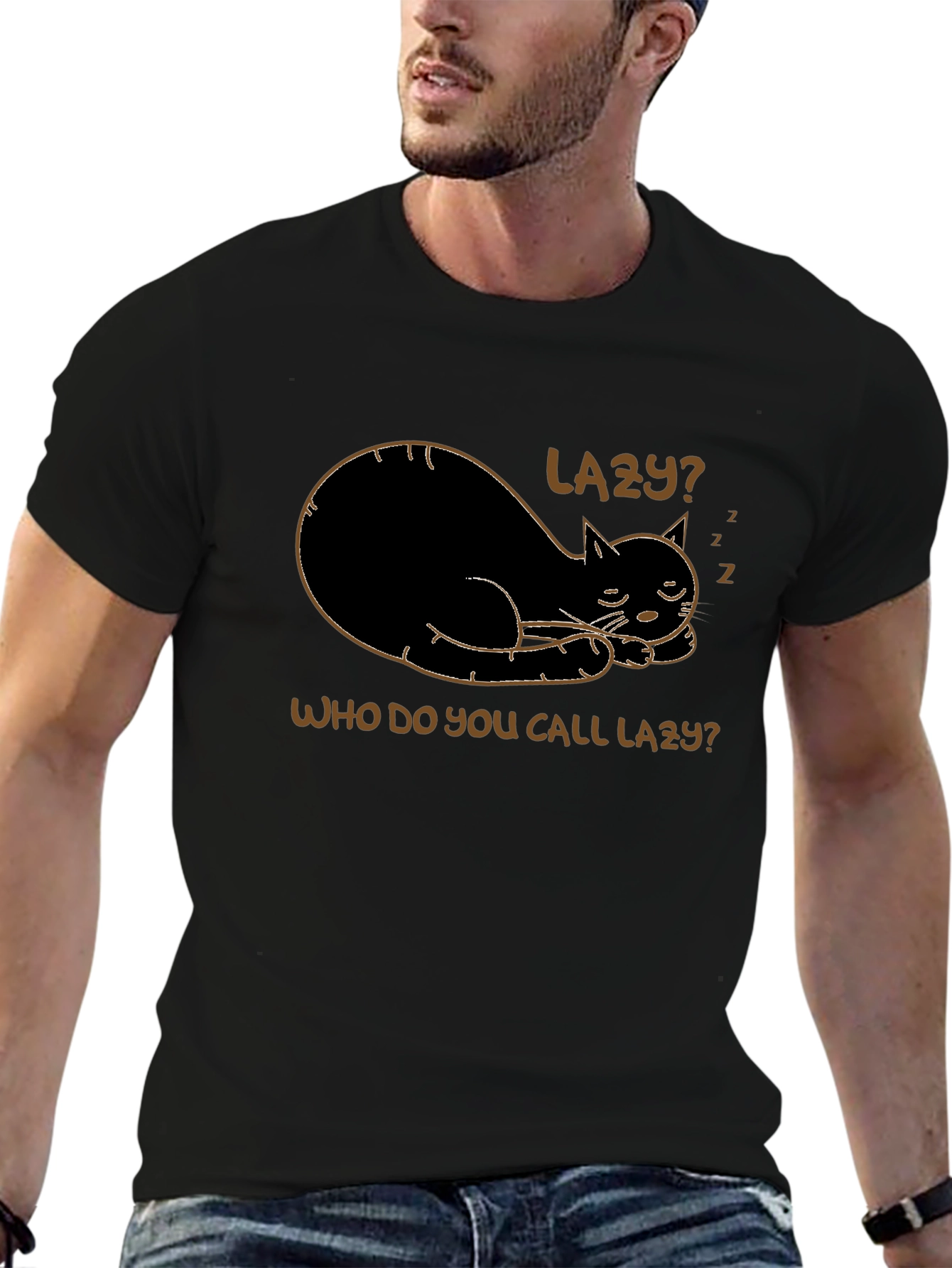 Lazy Cat T-Shirt - Funny & Comfy