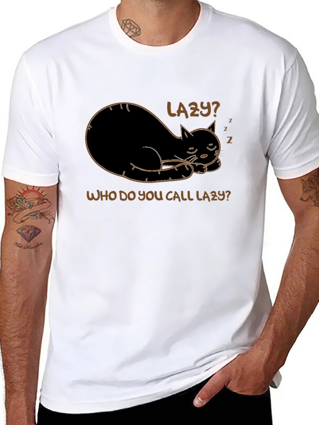 Lazy Cat T-Shirt - Funny & Comfy