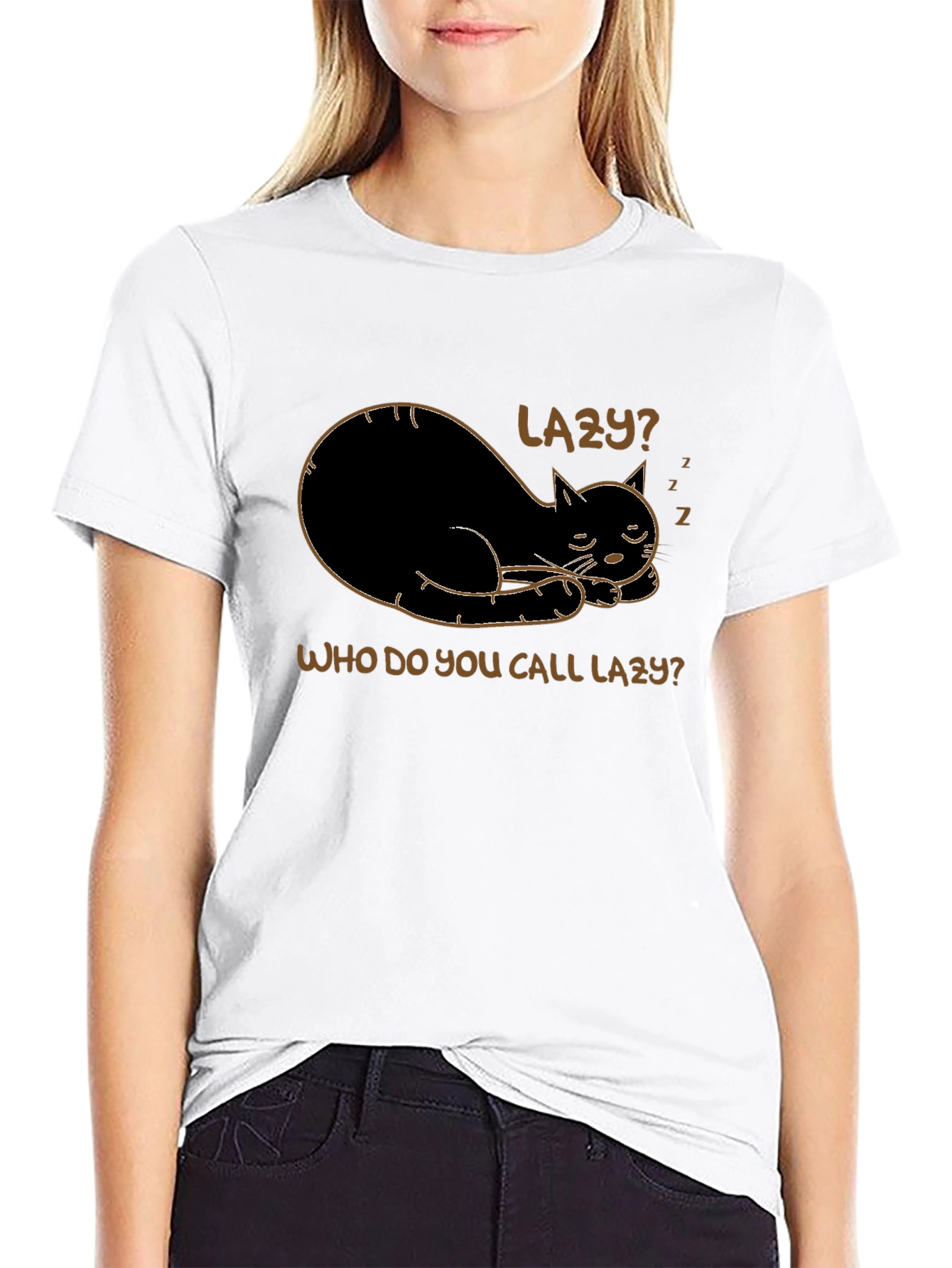 Lazy Cat T-Shirt - Funny & Comfy