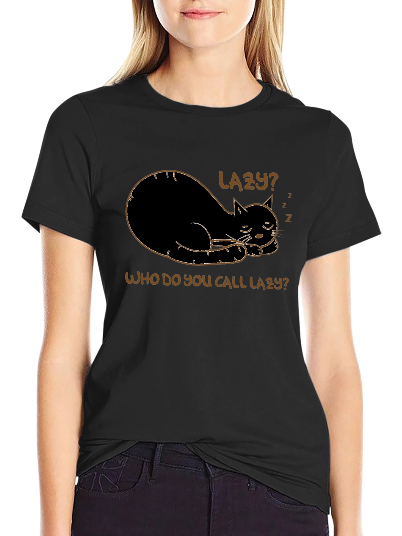 Lazy Cat T-Shirt - Funny & Comfy
