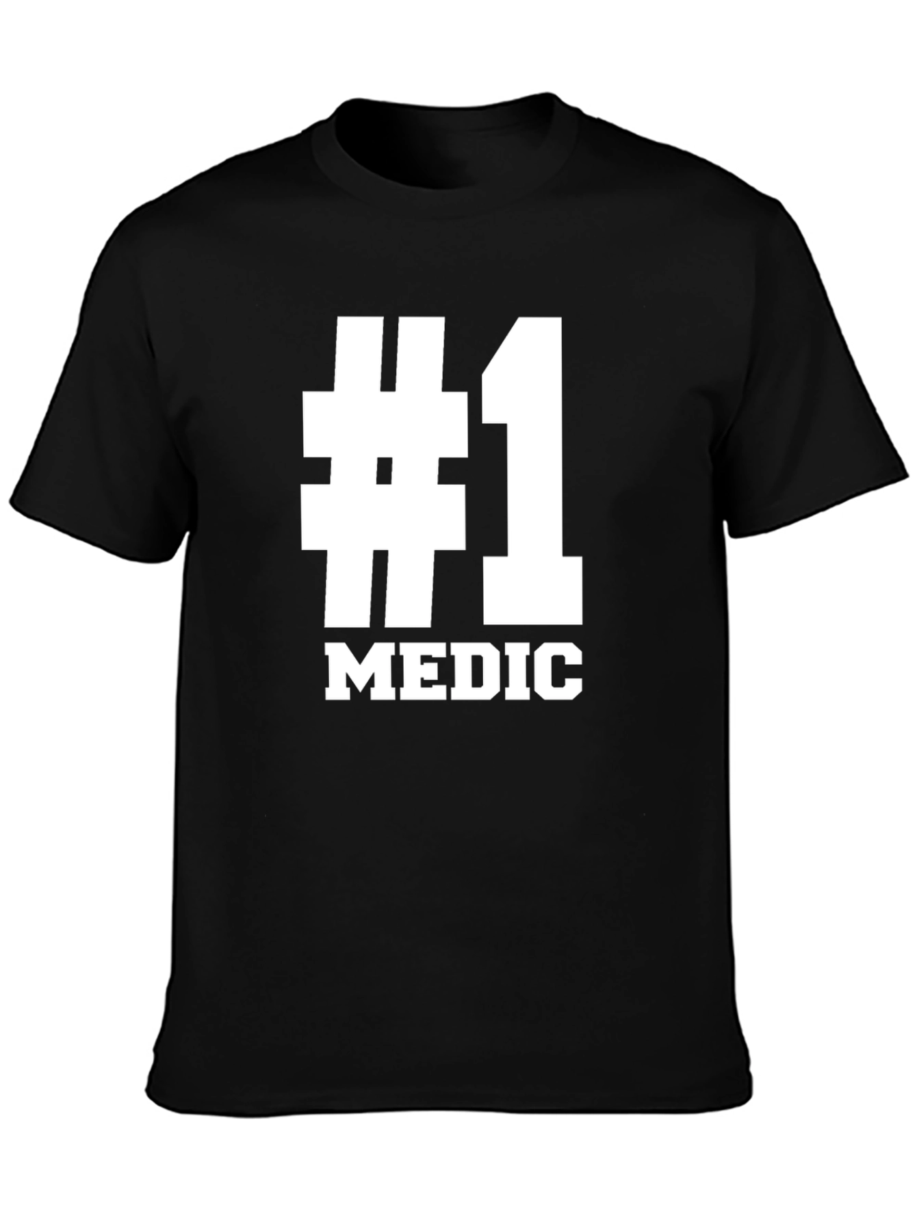 #1 Medic T-Shirt - Black Short Sleeve