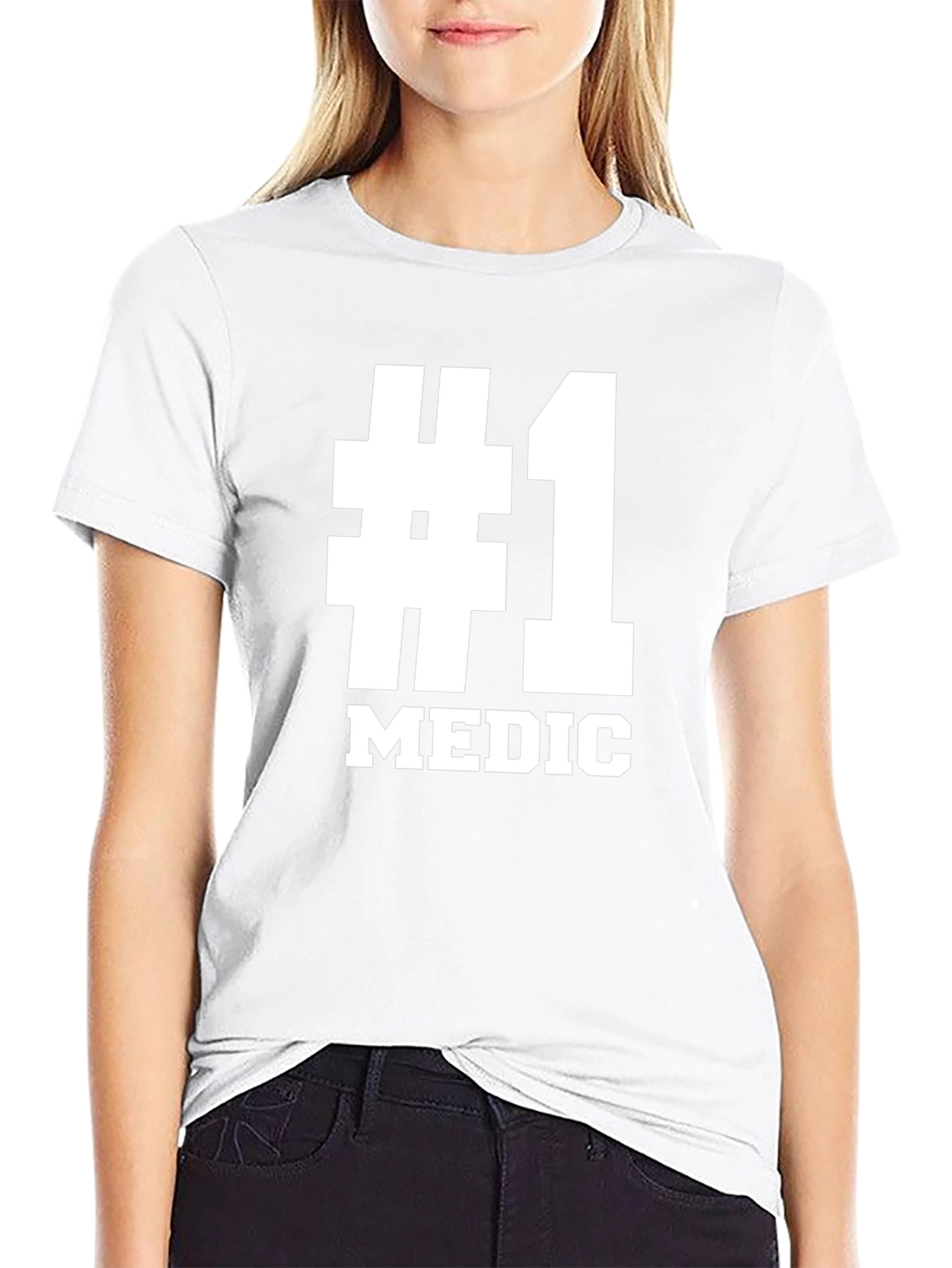 #1 Medic T-Shirt - Black Short Sleeve