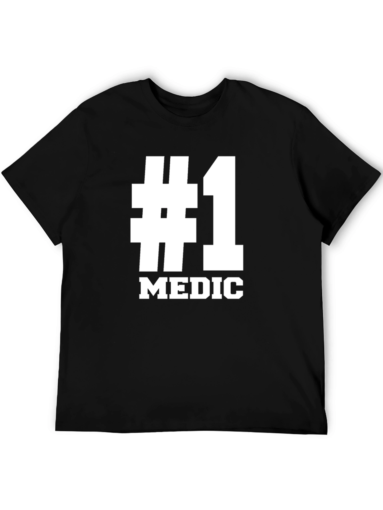 #1 Medic T-Shirt - Black Short Sleeve