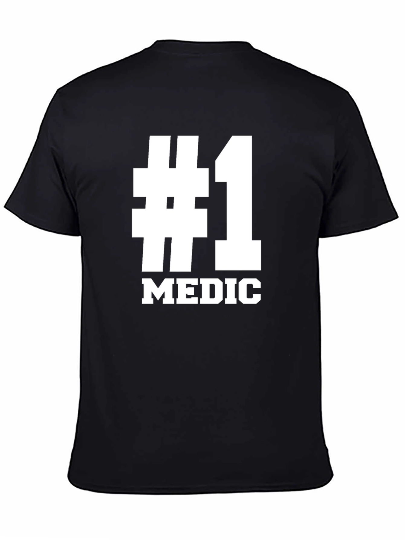 #1 Medic T-Shirt - Black Short Sleeve