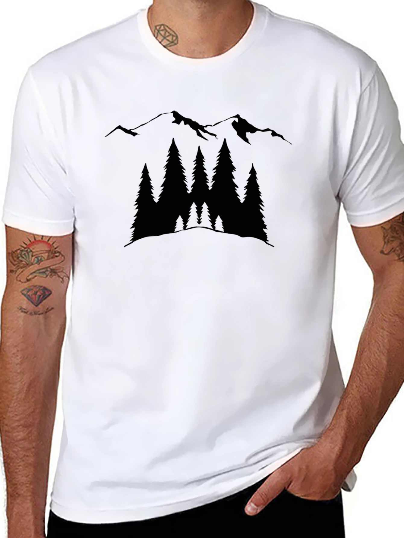 Mountain & Forest Graphic Tee - Adventure Awaits!