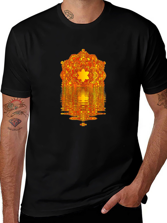 Mandala Reflection Graphic T-Shirt