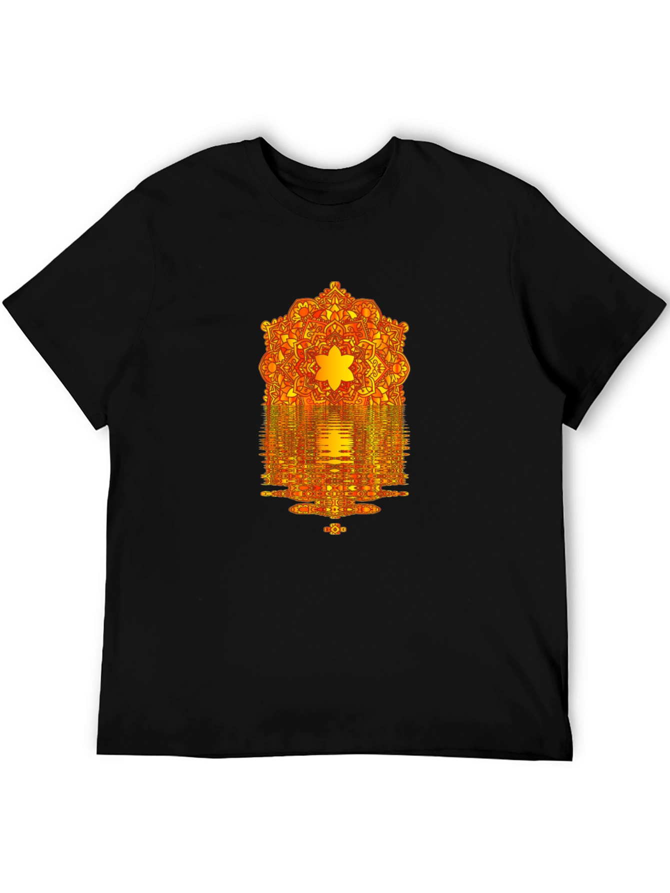Mandala Reflection Graphic T-Shirt