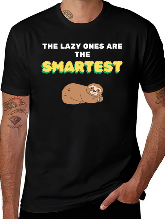 Lazy Ones Are the Smartest Sloth Graphic Tee