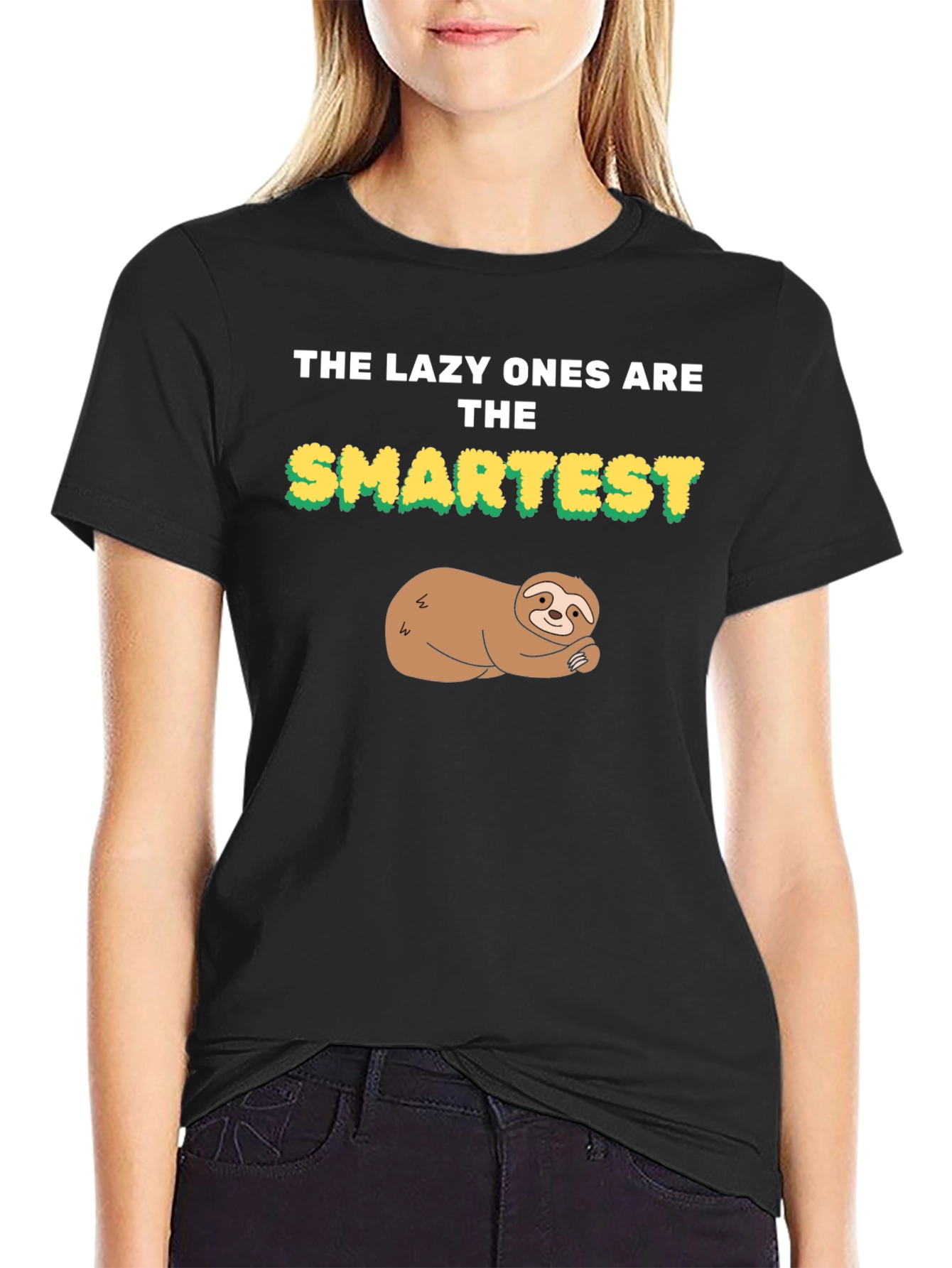 Lazy Ones Are the Smartest Sloth Graphic Tee