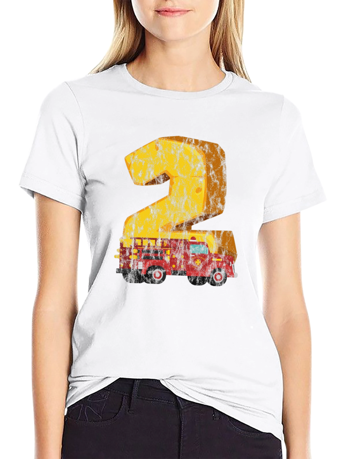 Firetruck 2nd Birthday T-Shirt
