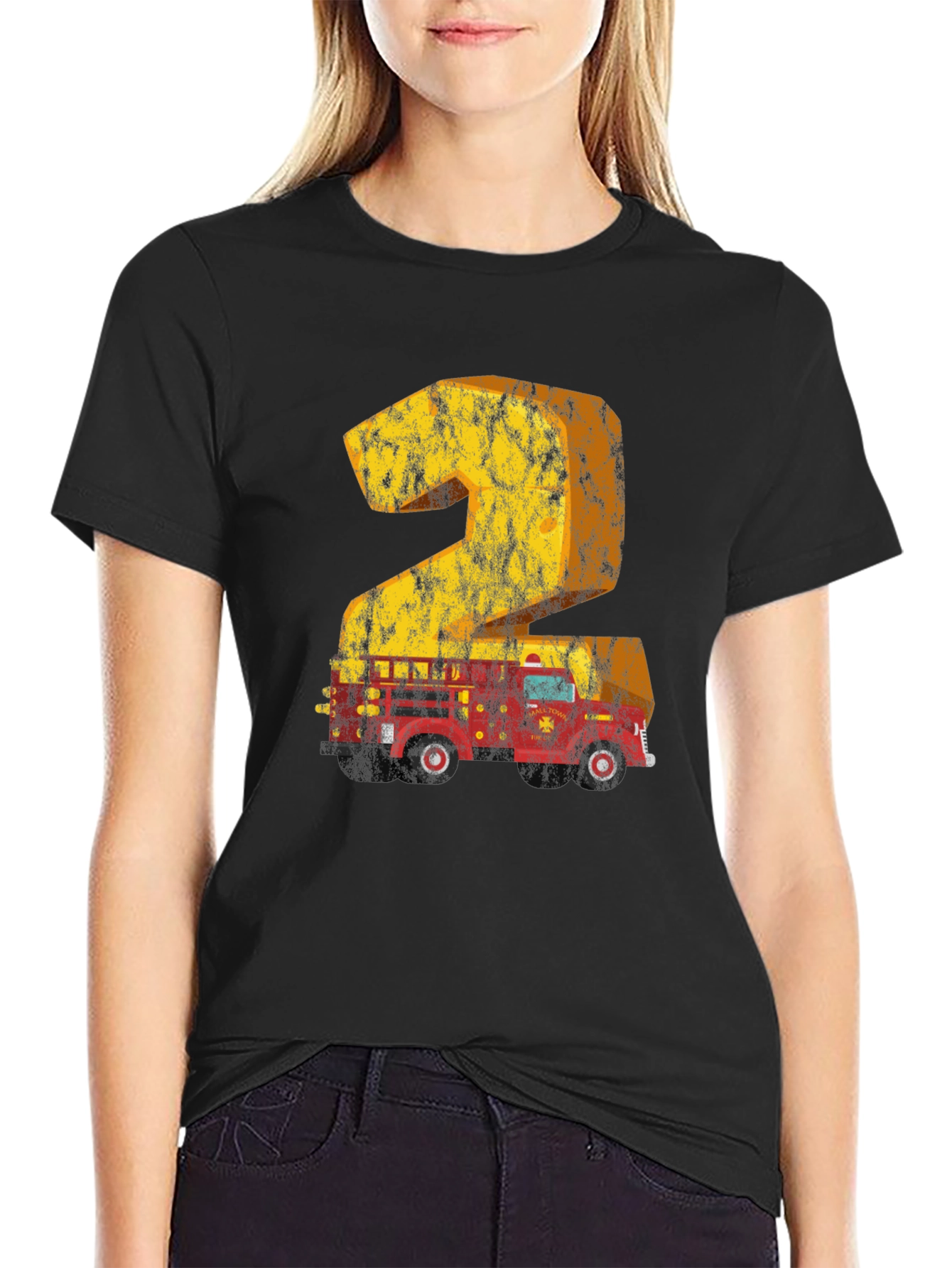 Firetruck 2nd Birthday T-Shirt