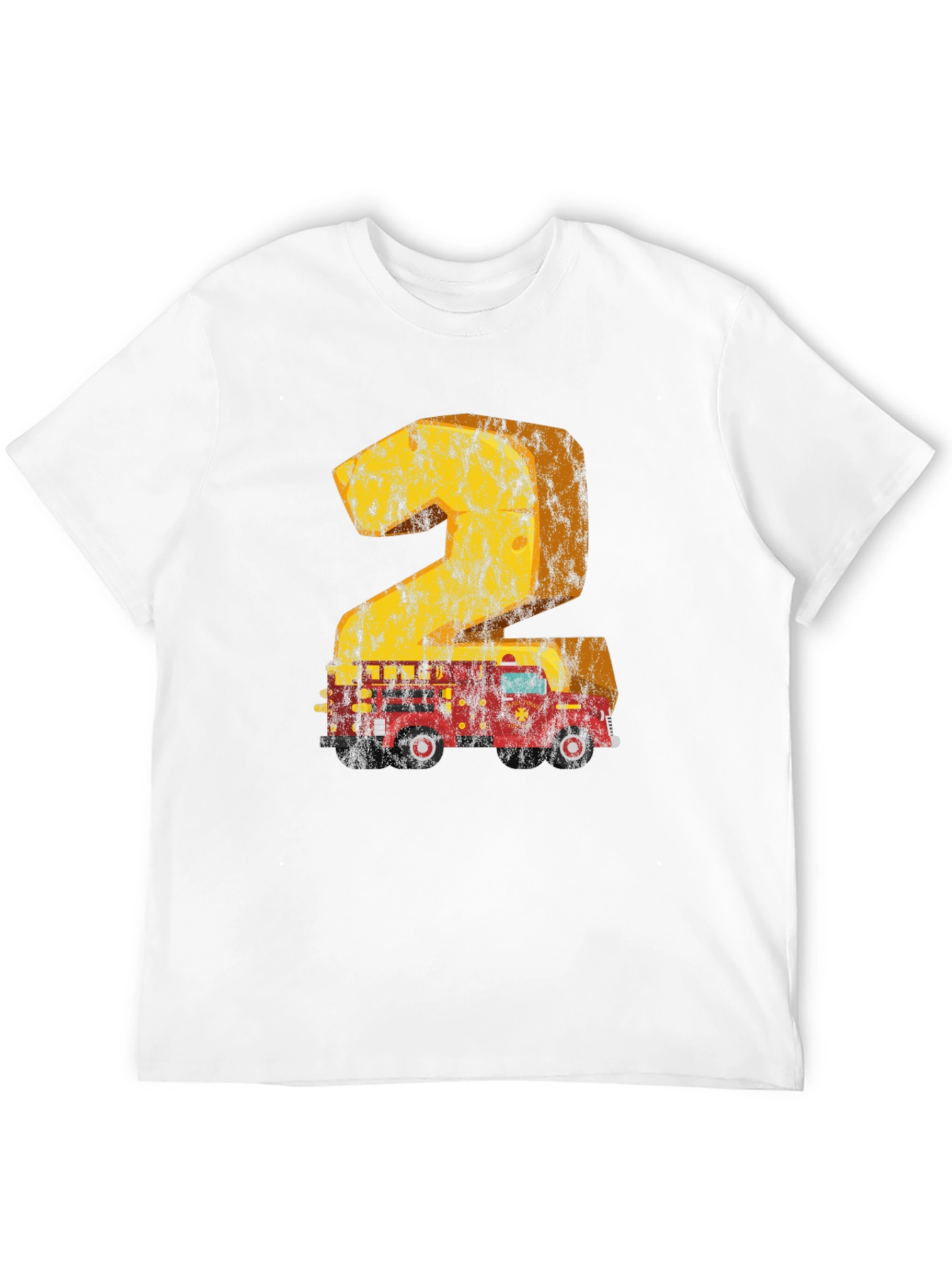 Firetruck 2nd Birthday T-Shirt