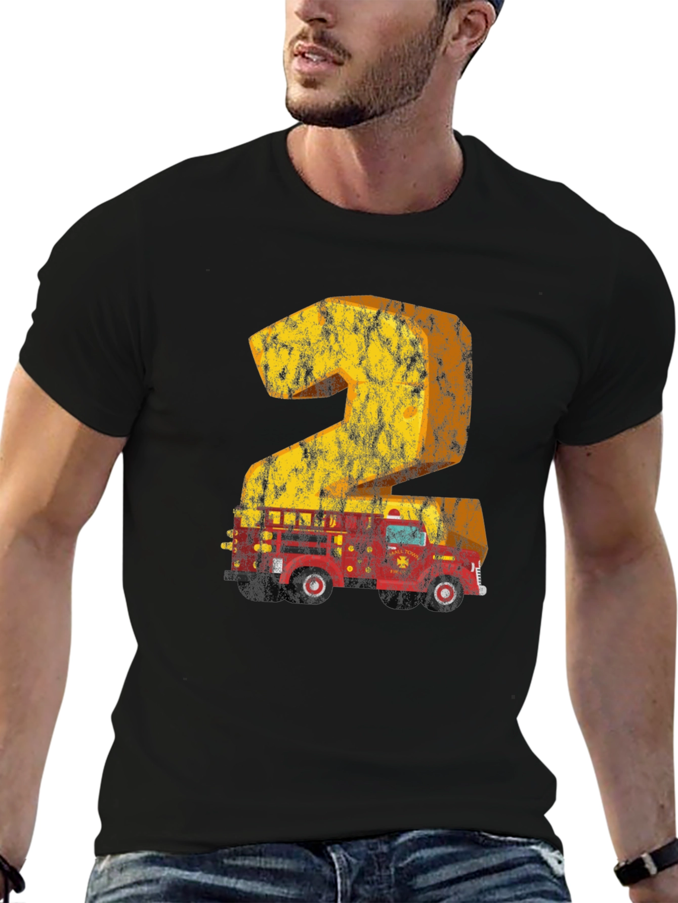 Firetruck 2nd Birthday T-Shirt