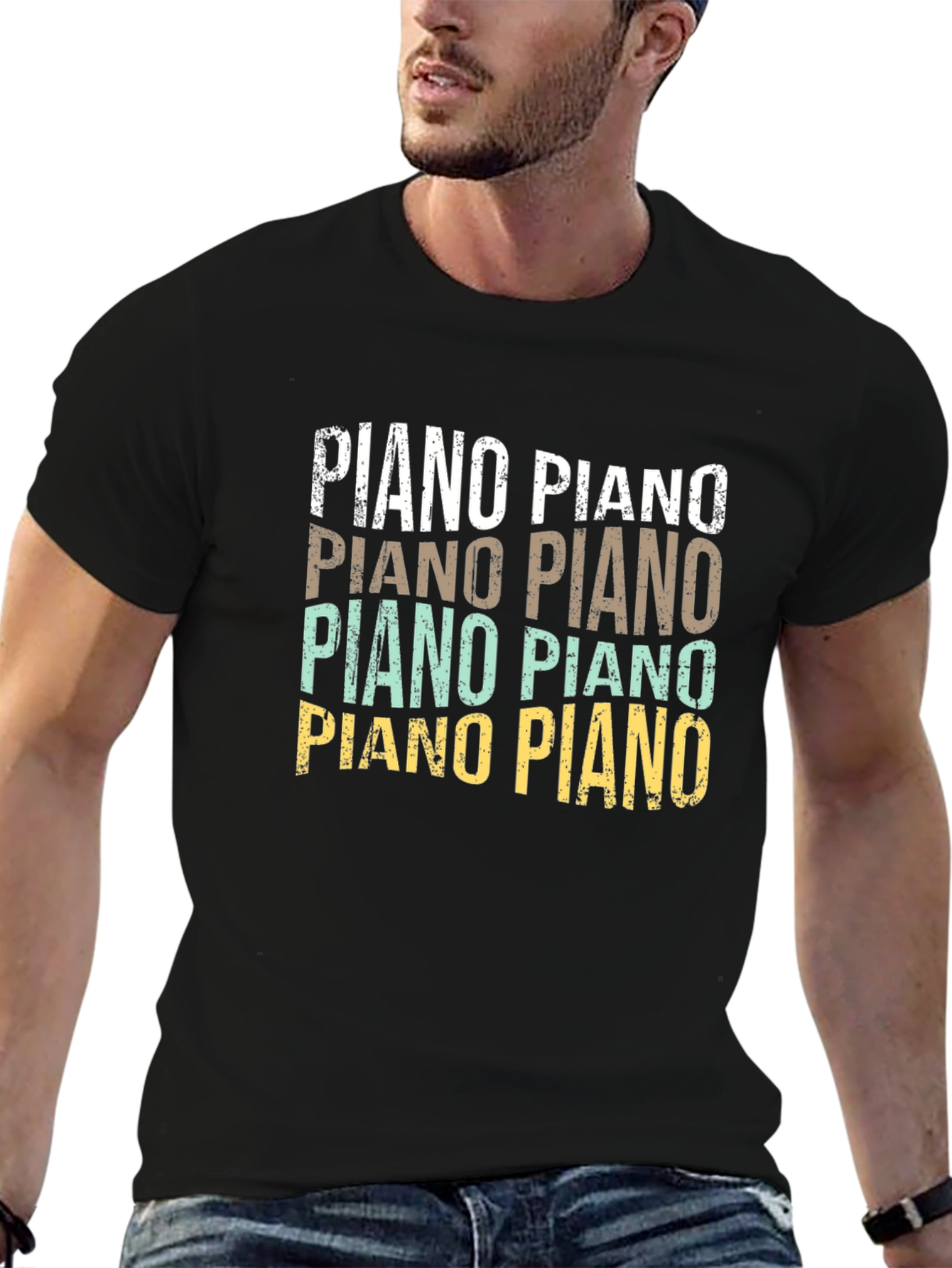 Piano Retro Style T-Shirt