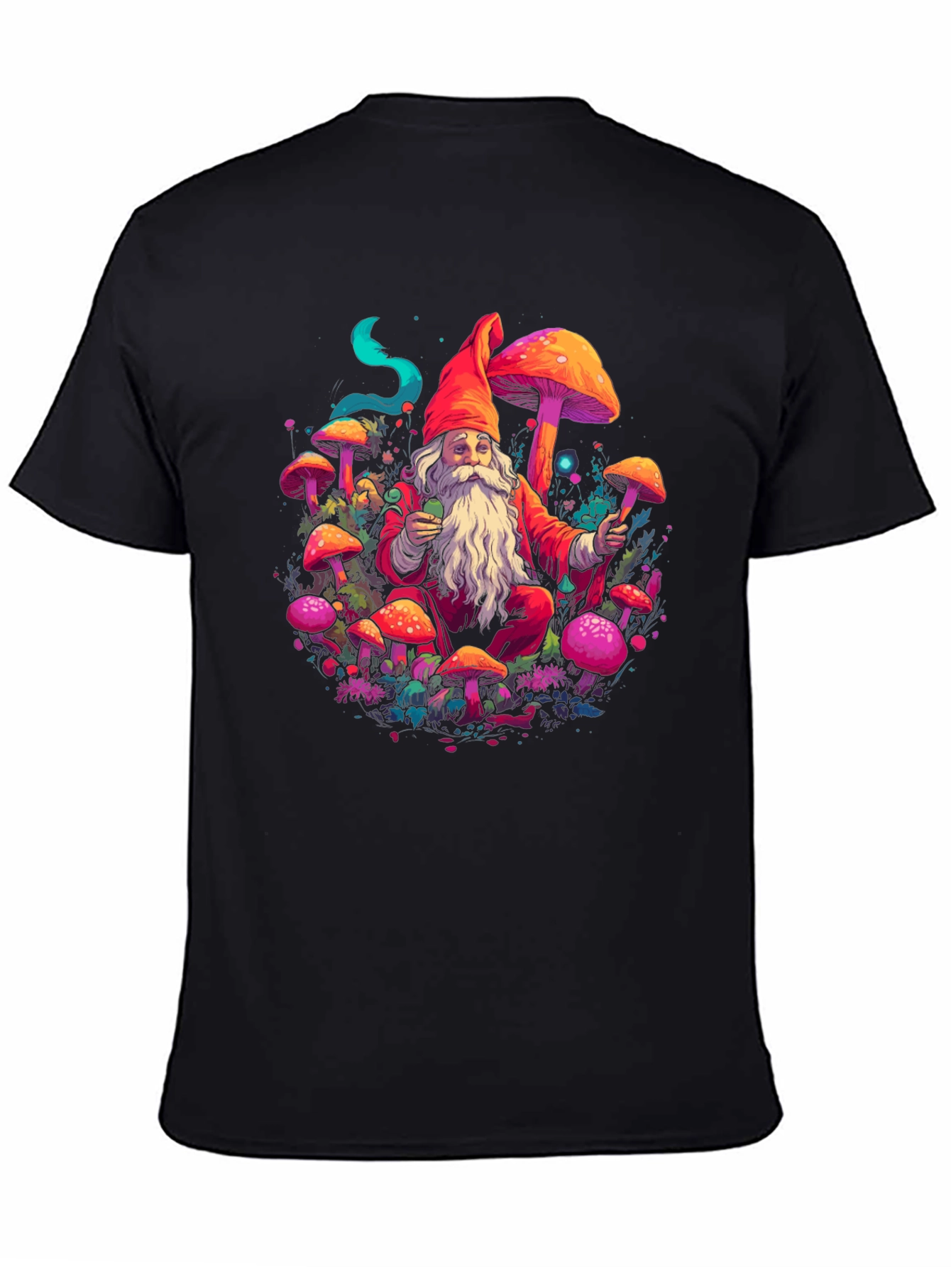 Mushroom Gnome Graphic Tee - Funky Design