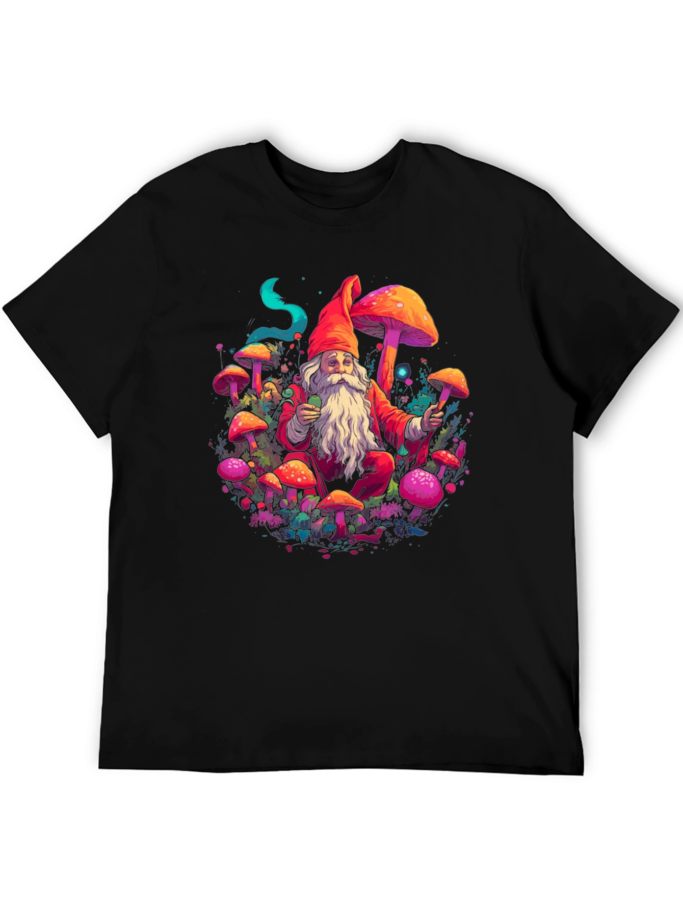 Mushroom Gnome Graphic Tee - Funky Design