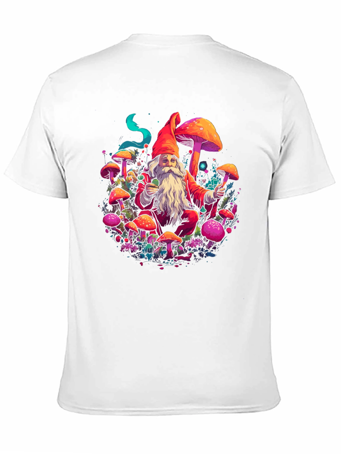 Mushroom Gnome Graphic Tee - Funky Design