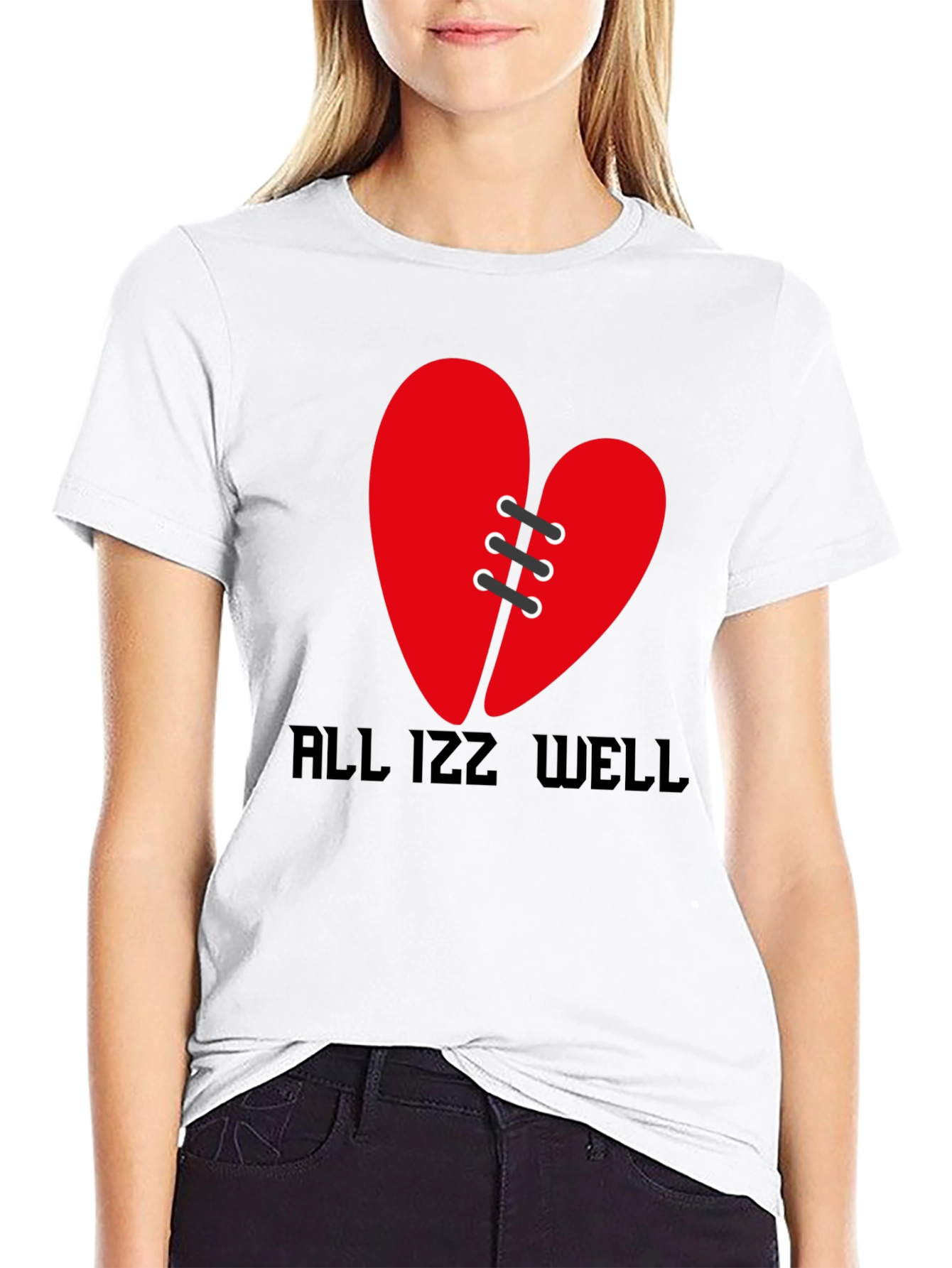 Mended Heart Graphic Tee - All Izz Well Shirt