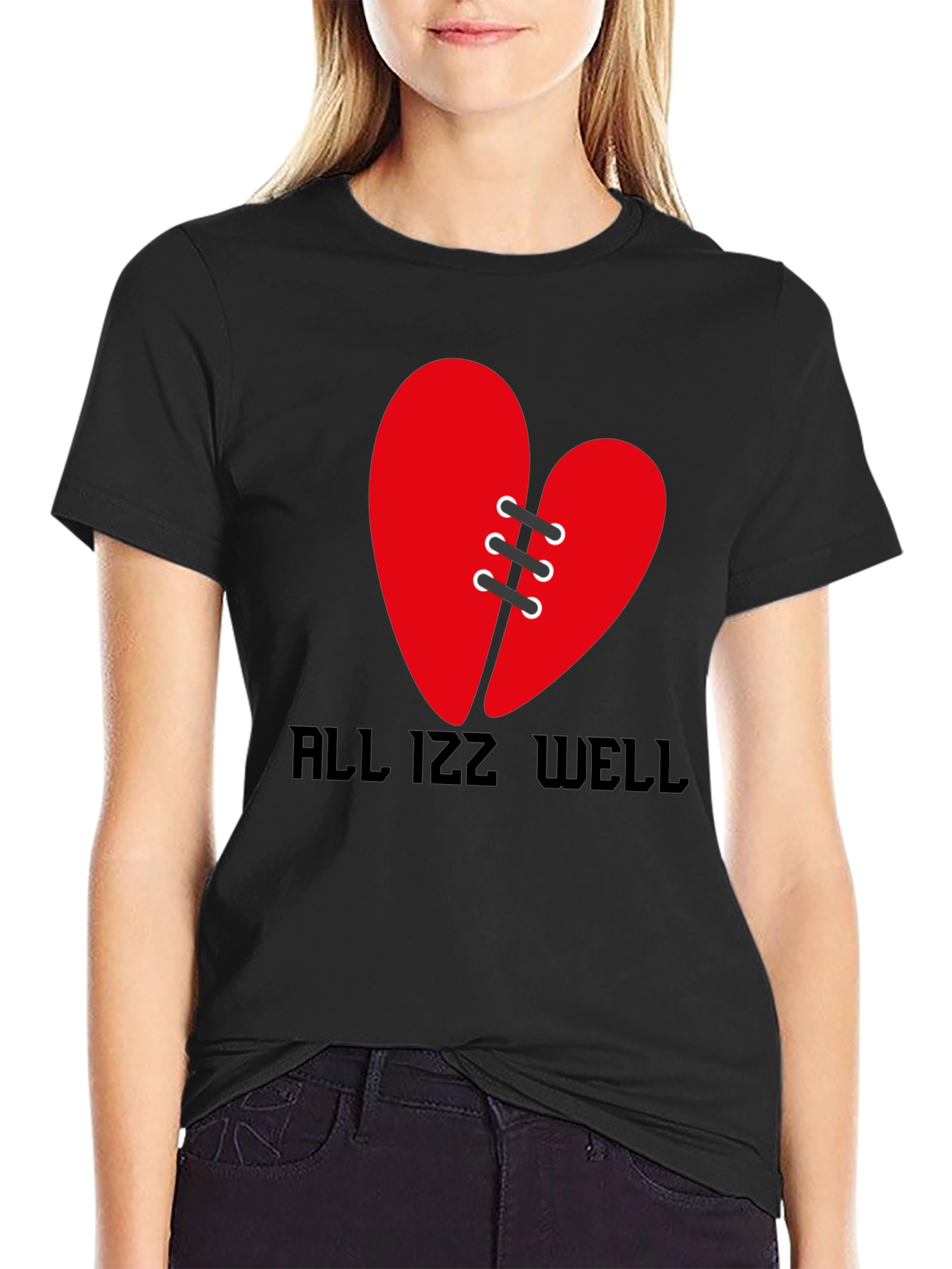 Mended Heart Graphic Tee - All Izz Well Shirt