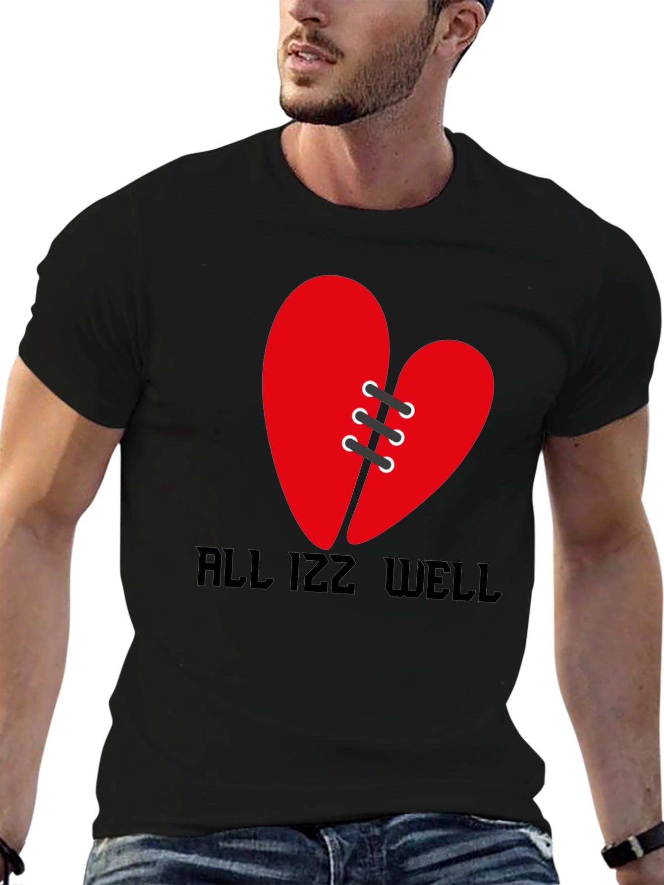Mended Heart Graphic Tee - All Izz Well Shirt