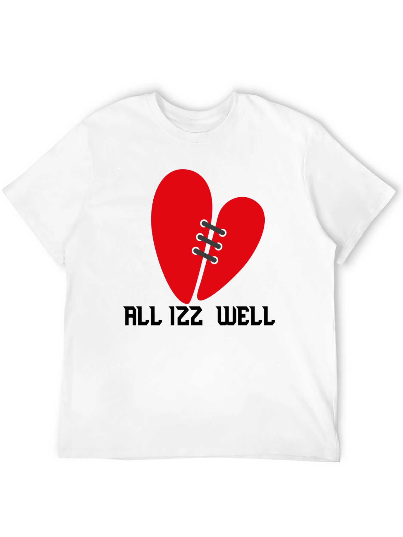 Mended Heart Graphic Tee - All Izz Well Shirt