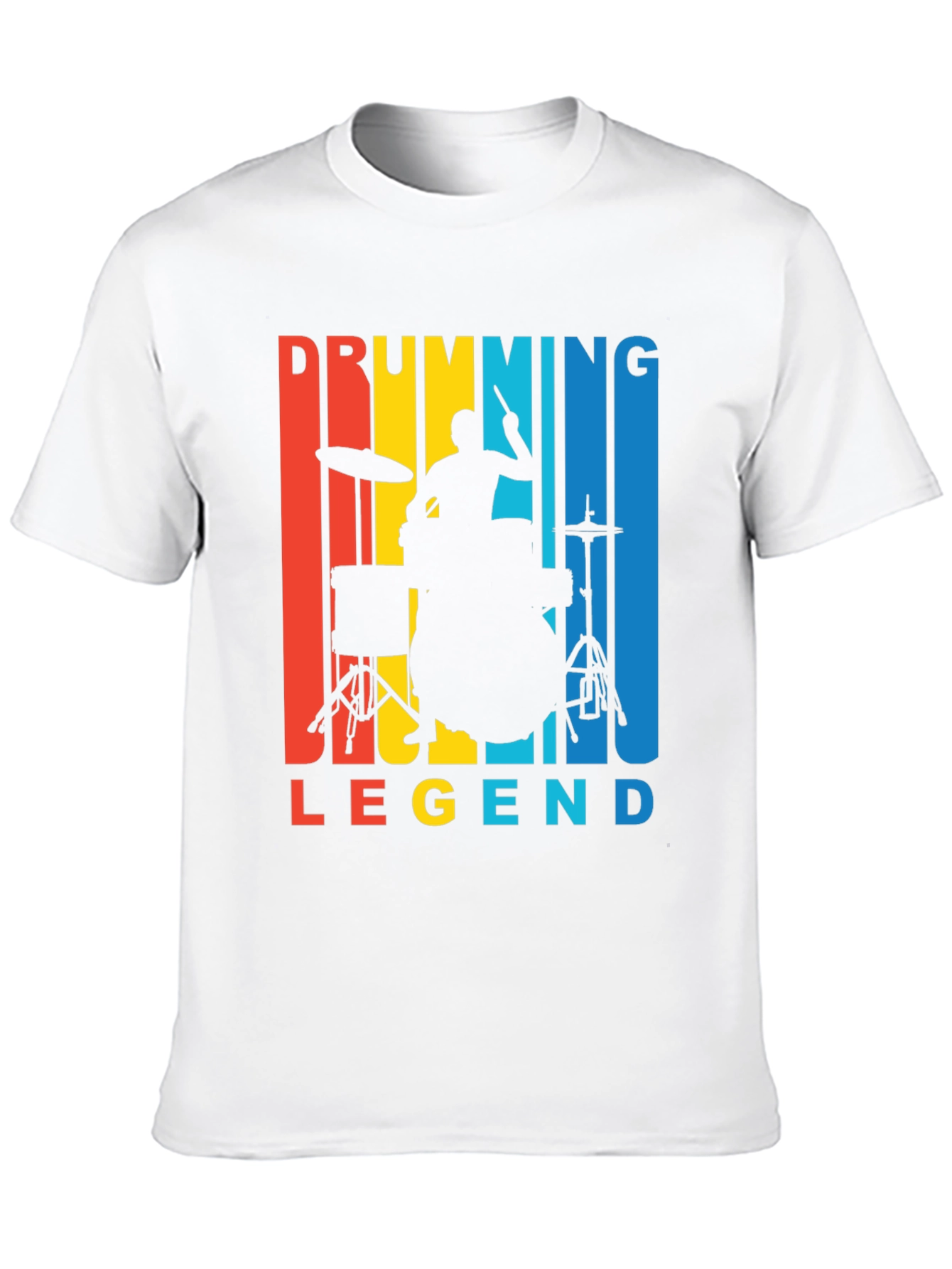Drumming Legend Graphic Tee - Retro Musician T-Shirt
