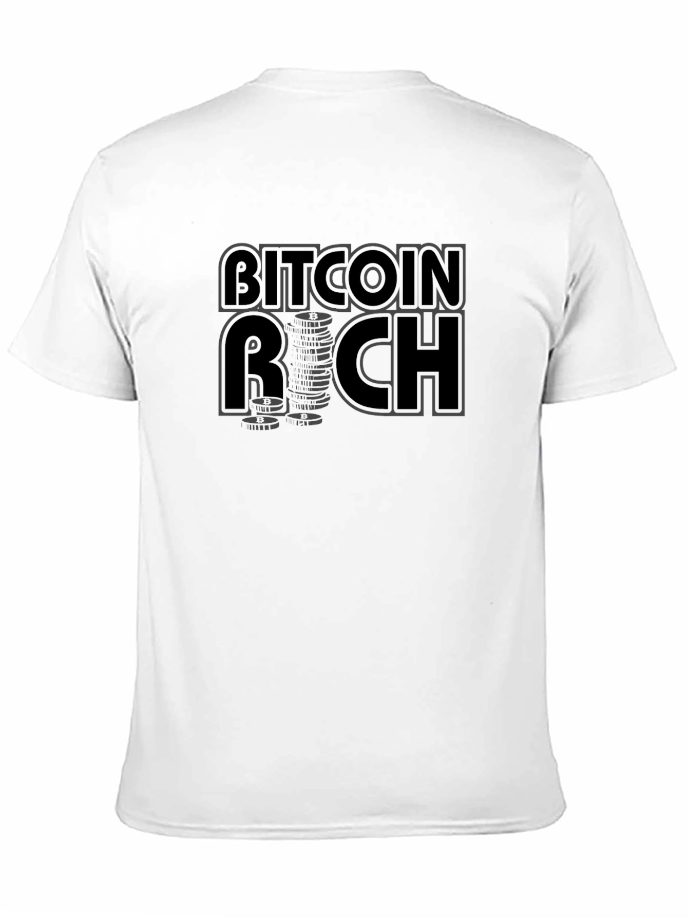 Bitcoin Rich Graphic T-Shirt - Crypto Investor Tee