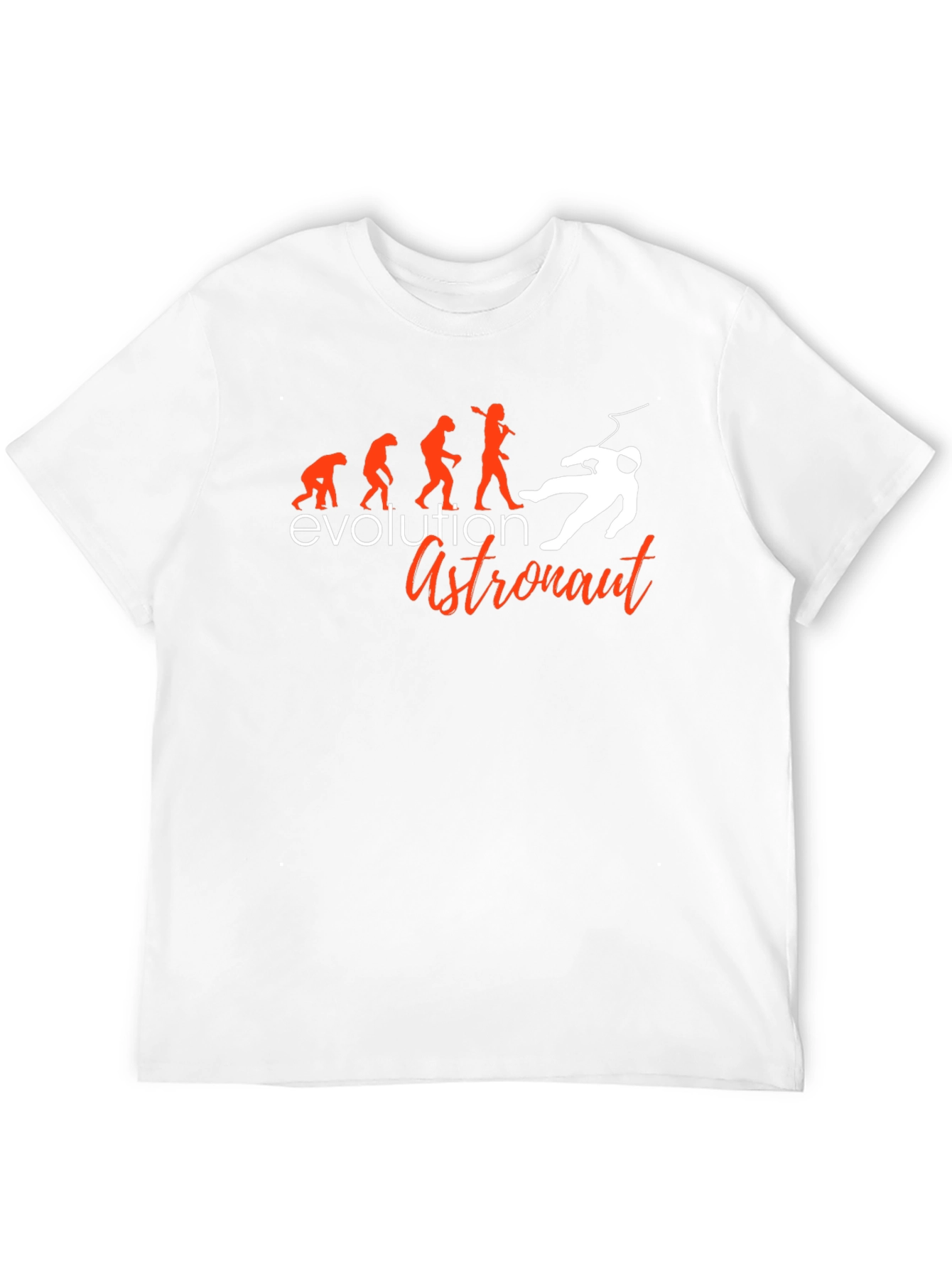 Evolution to Astronaut Graphic Tee - Black Cotton Blend