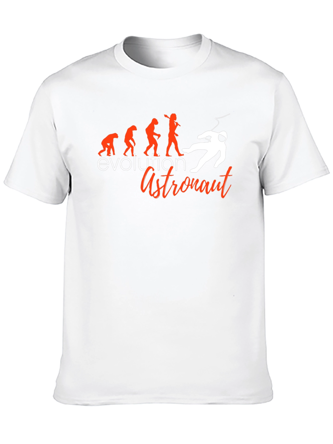 Evolution to Astronaut Graphic Tee - Black Cotton Blend