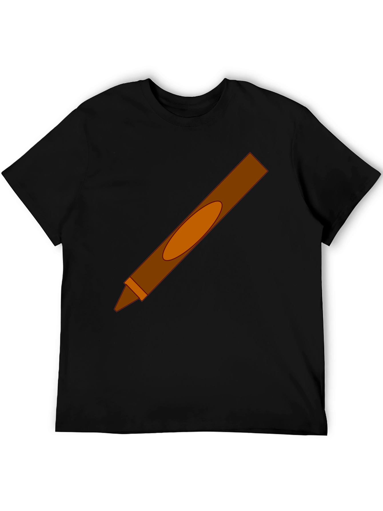 Brown Crayon Graphic Tee