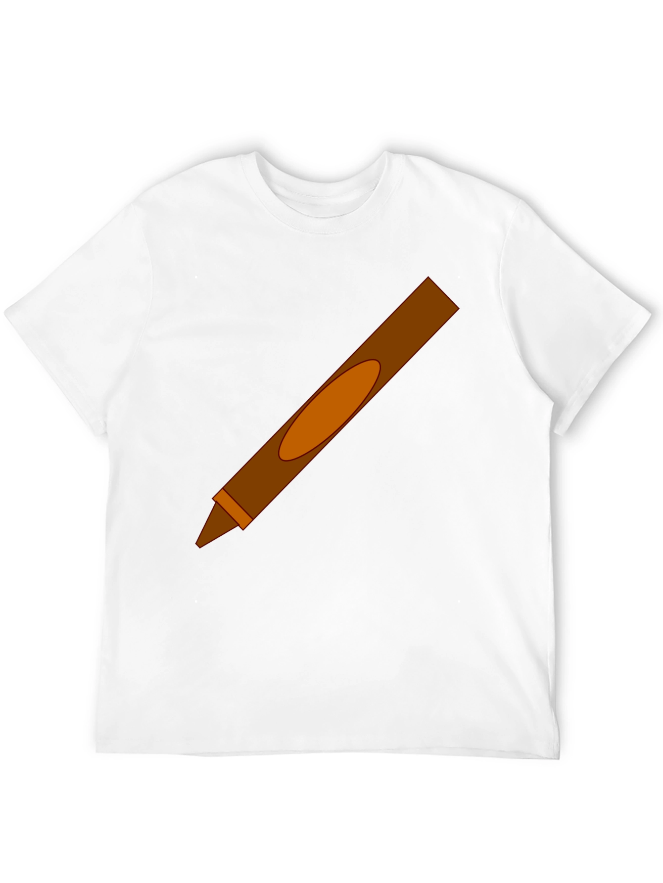 Brown Crayon Graphic Tee