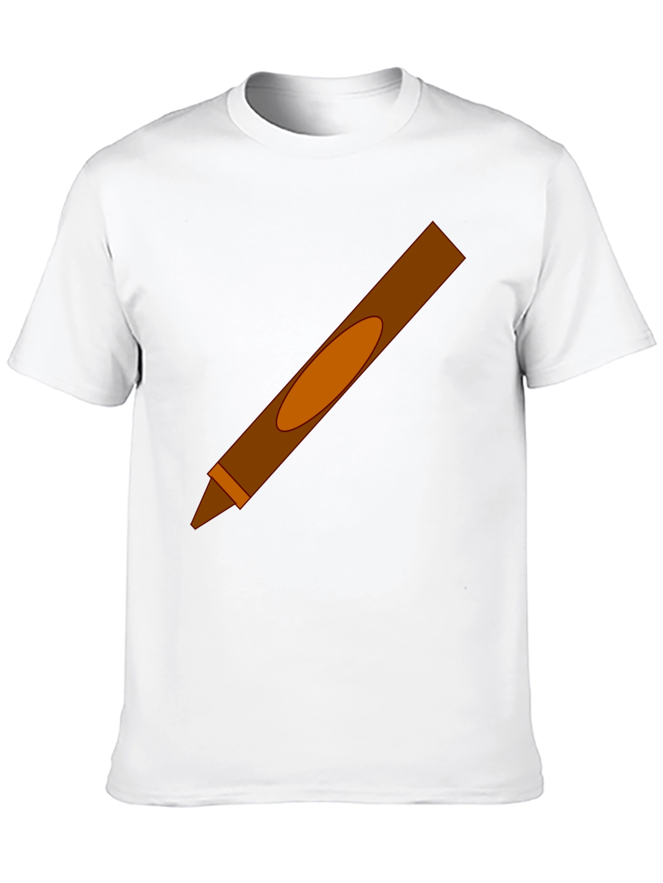 Brown Crayon Graphic Tee
