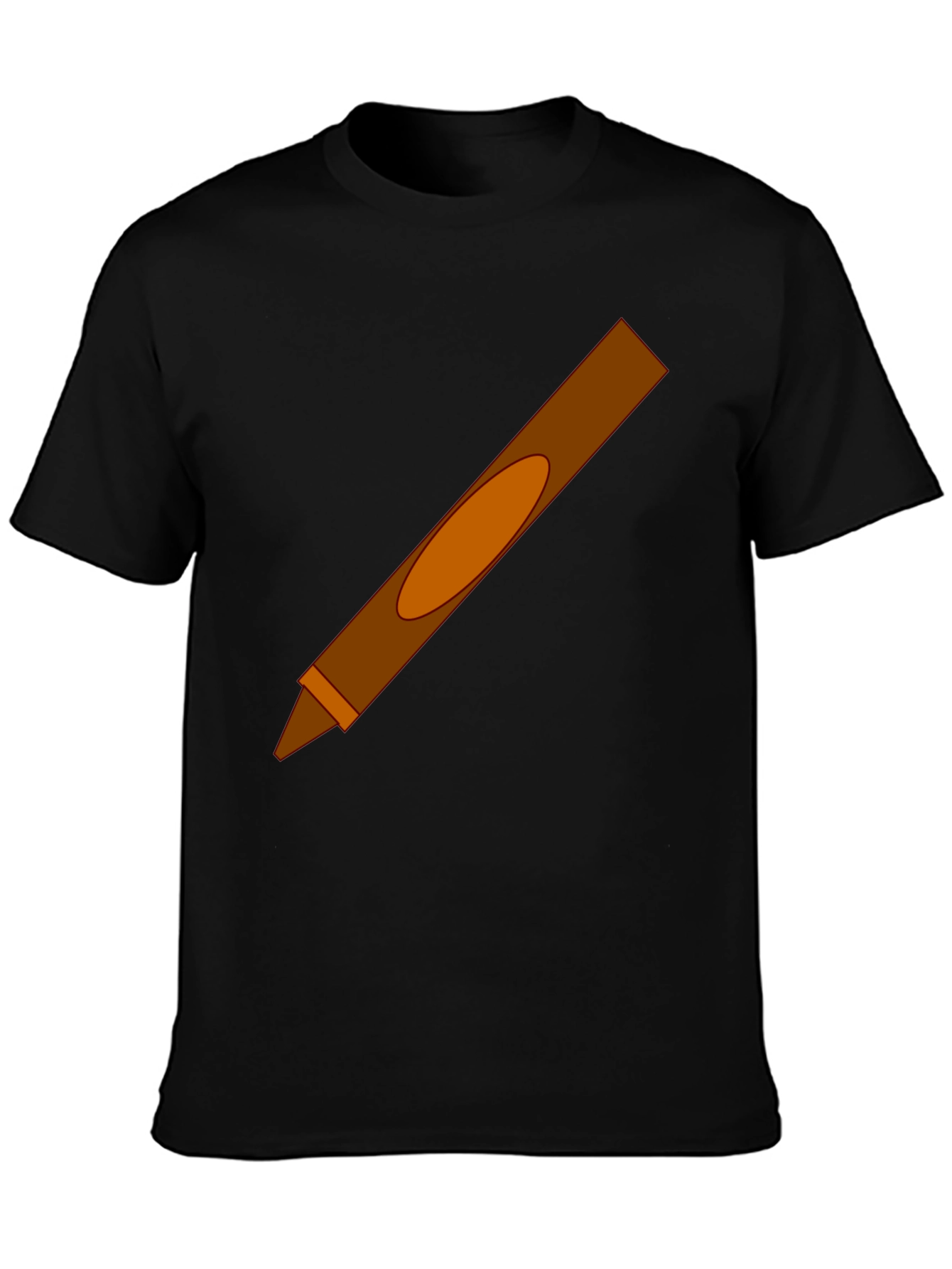 Brown Crayon Graphic Tee