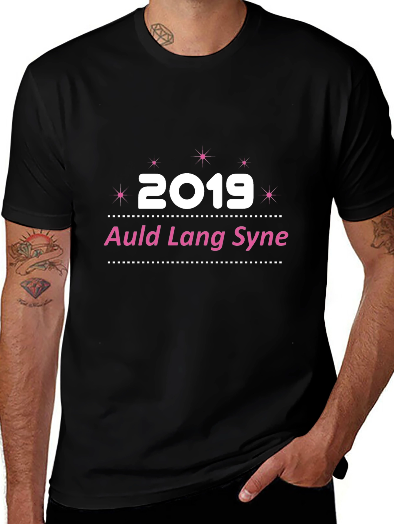 New Years Eve 2019 Auld Lang Syne Black T-Shirt