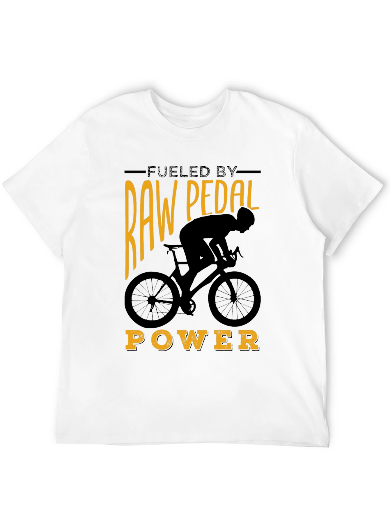 Raw Pedal Power Cycling T-Shirt - Black