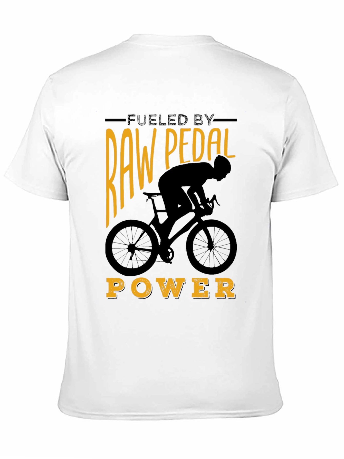 Raw Pedal Power Cycling T-Shirt - Black