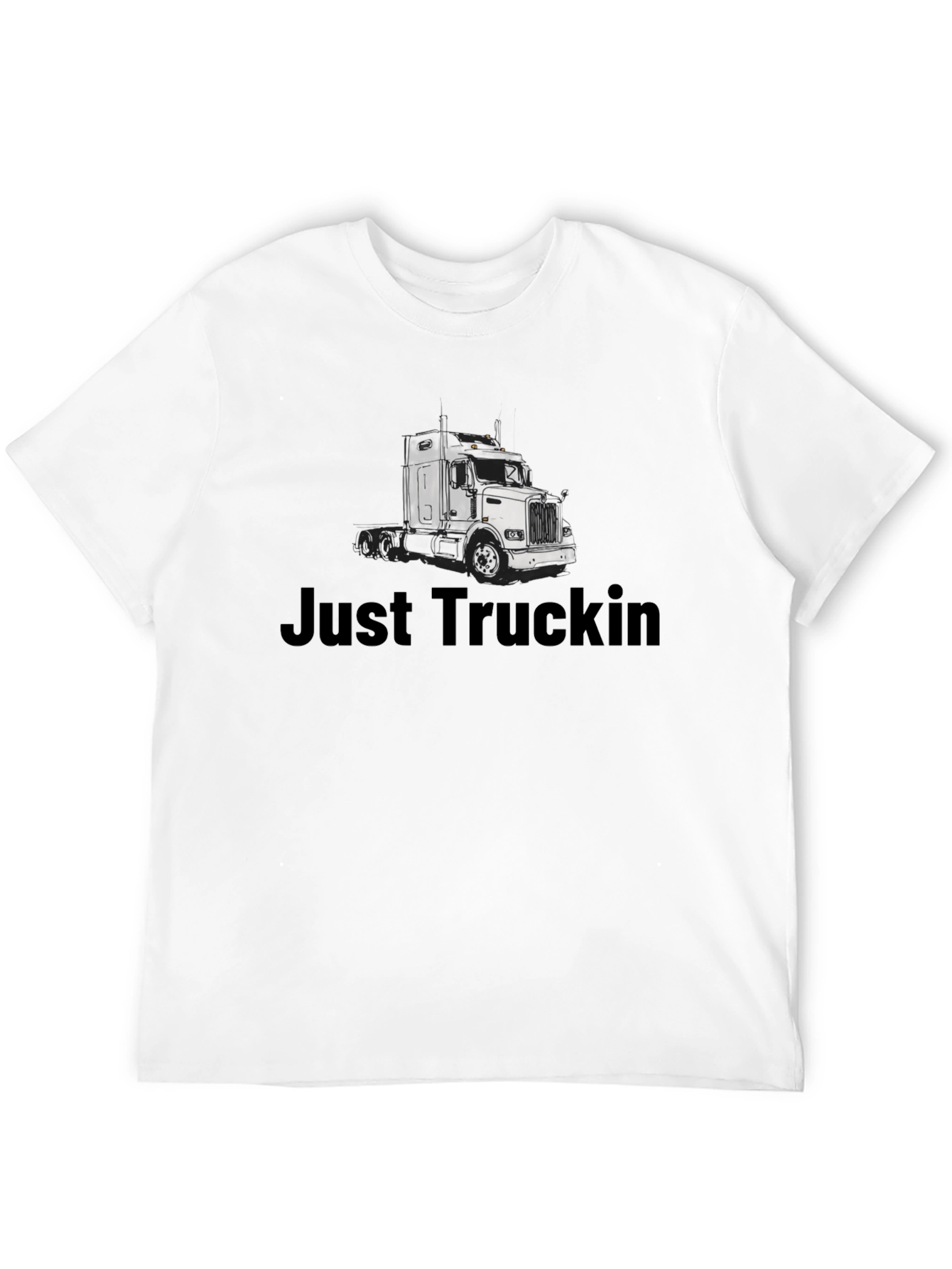 Just Truckin Black T-Shirt