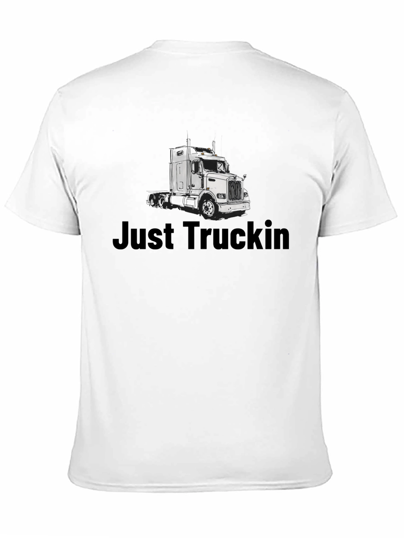 Just Truckin Black T-Shirt