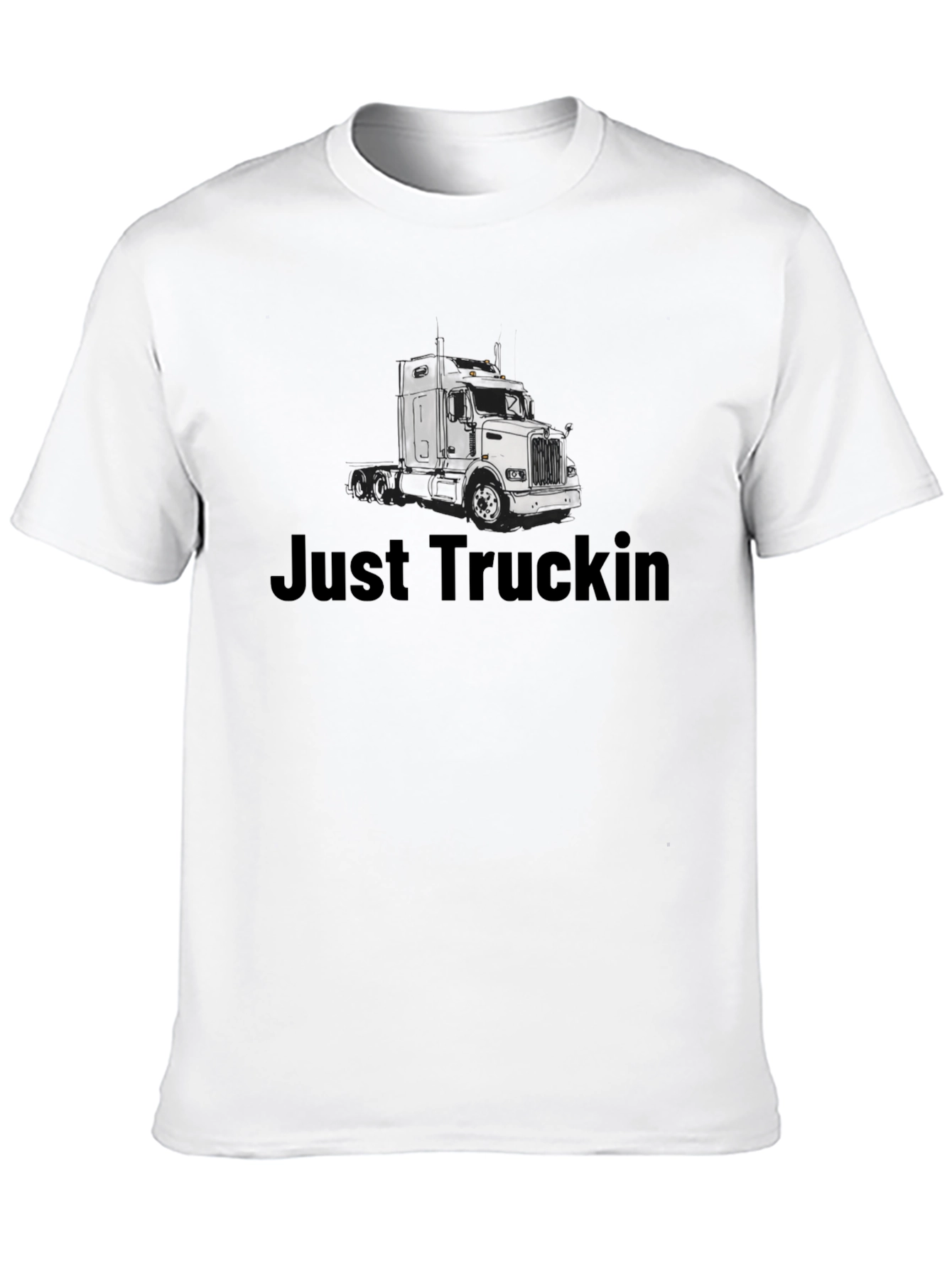 Just Truckin Black T-Shirt