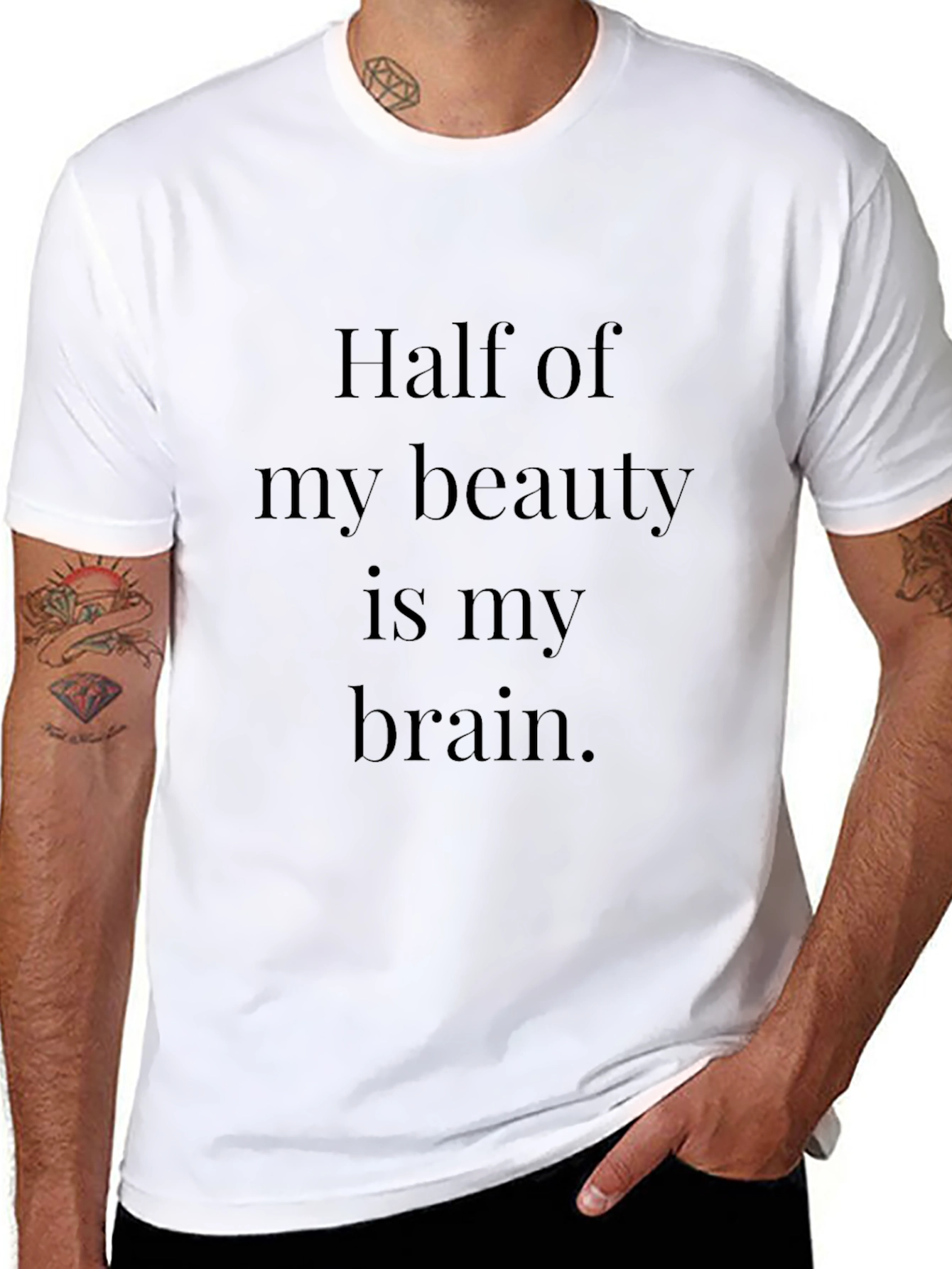 Beauty Brain T-Shirt - Smart & Stylish Tee