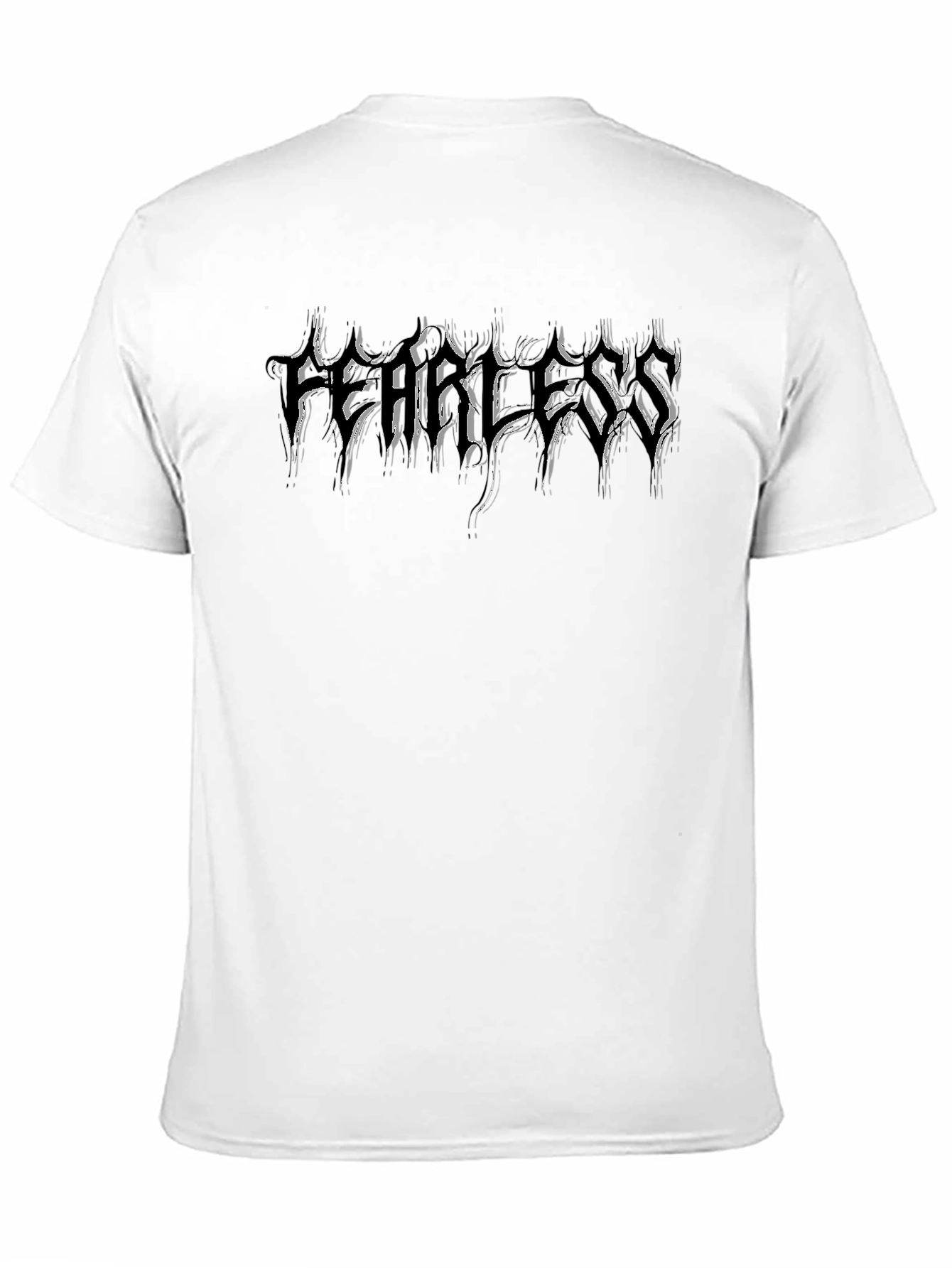 Fearless Graphic Print Black T-Shirt