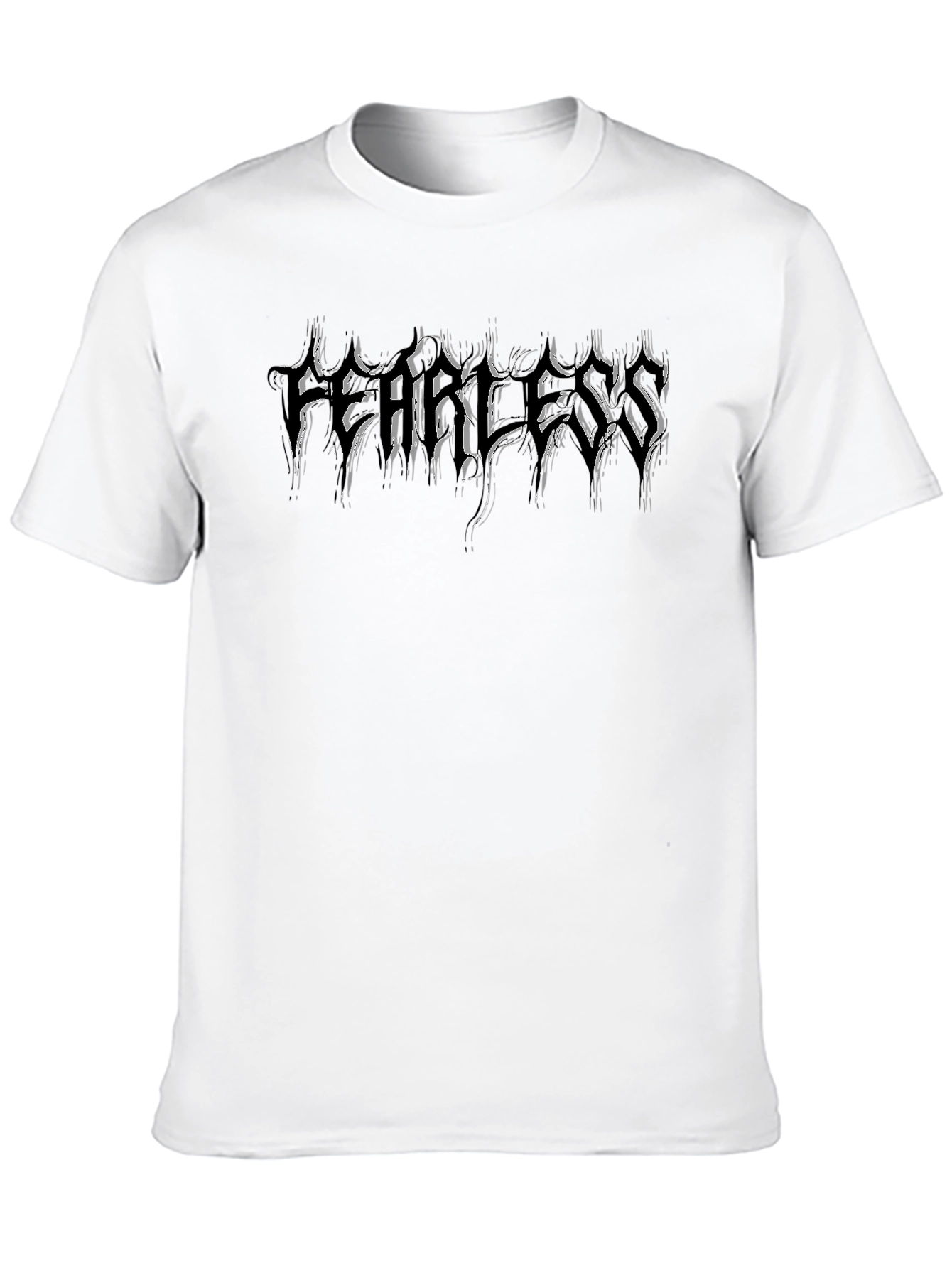 Fearless Graphic Print Black T-Shirt