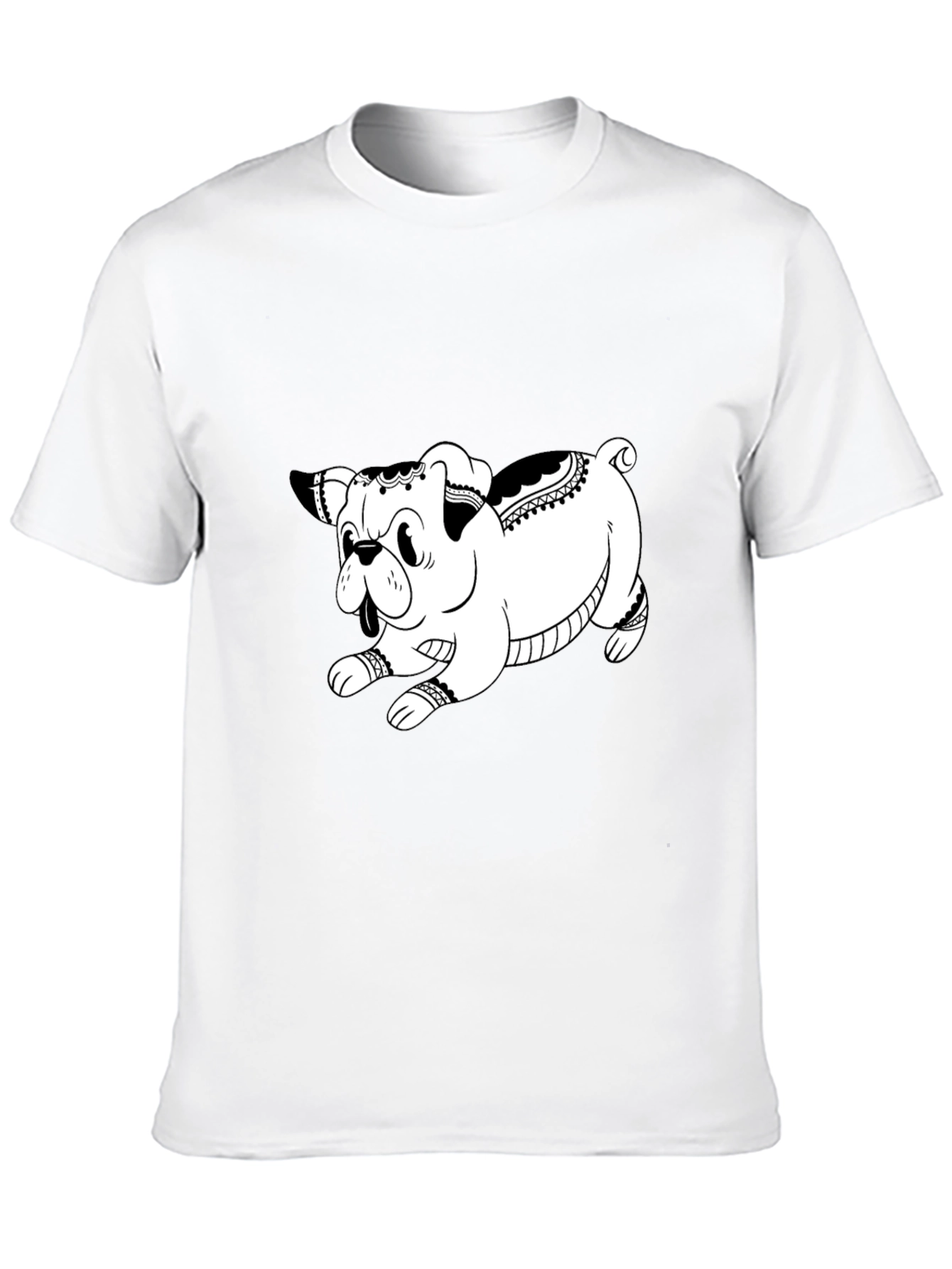 Cool Black Dog Graphic Tee