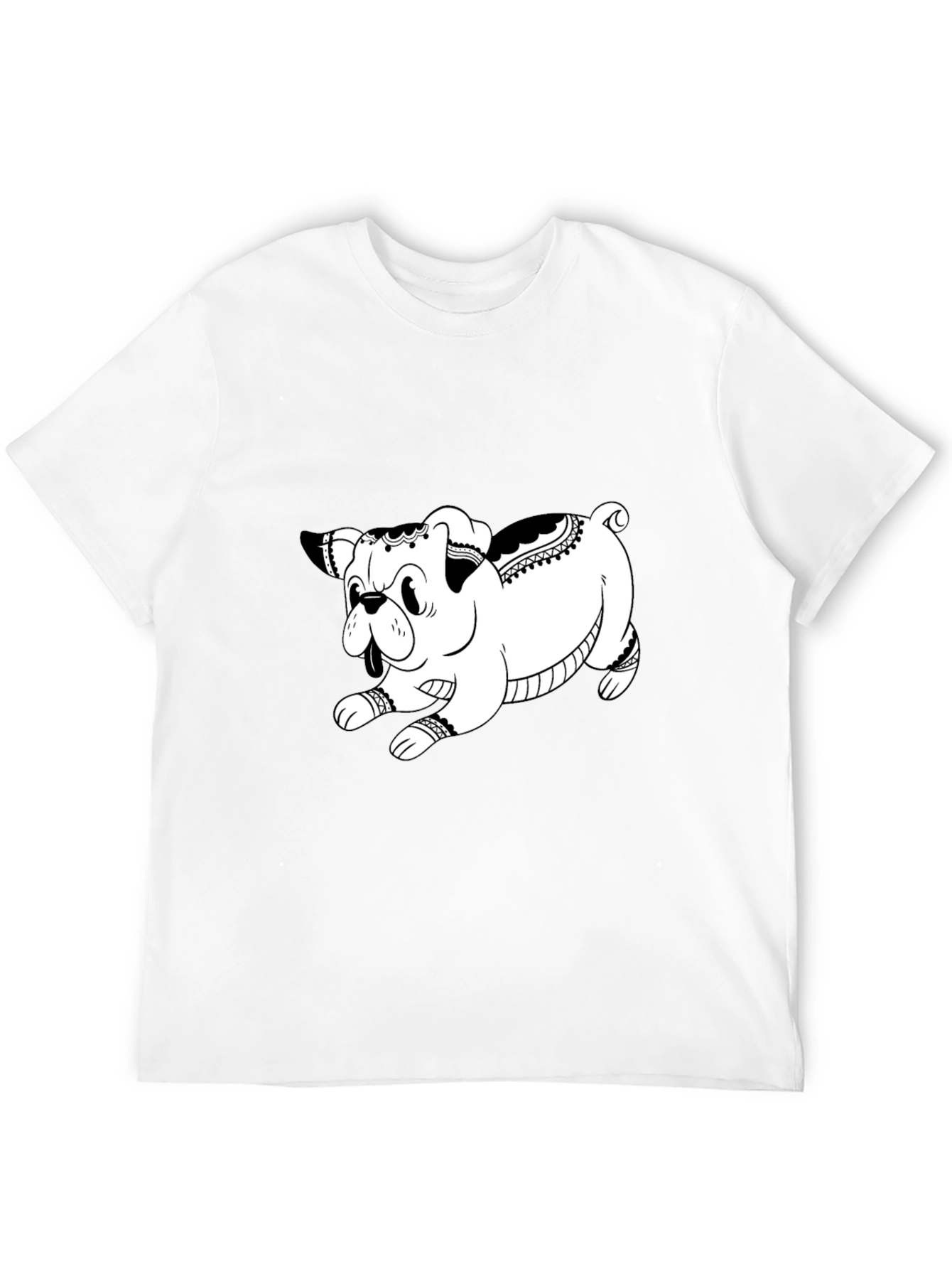 Cool Black Dog Graphic Tee