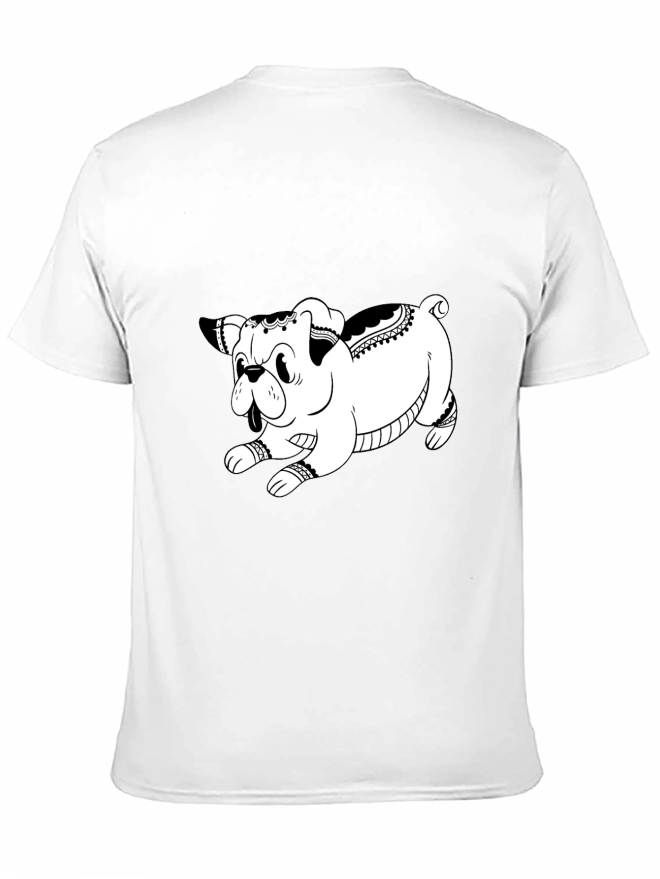 Cool Black Dog Graphic Tee