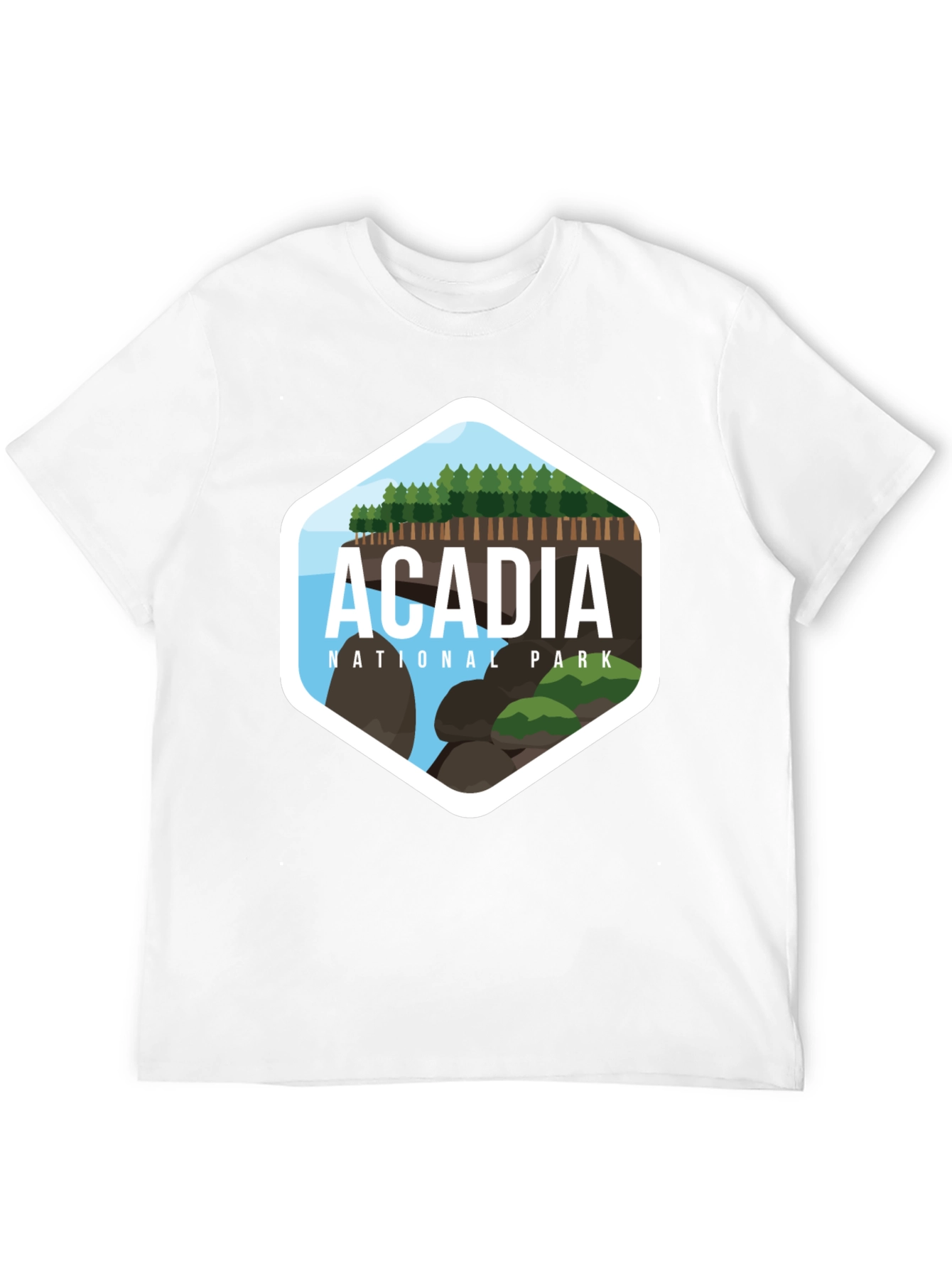 Acadia National Park Black T-Shirt