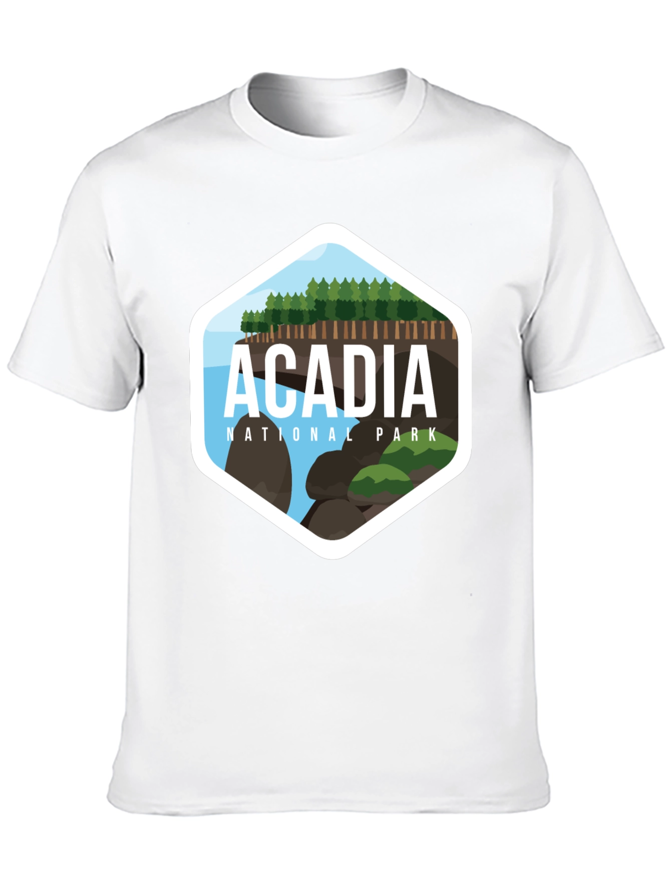 Acadia National Park Black T-Shirt
