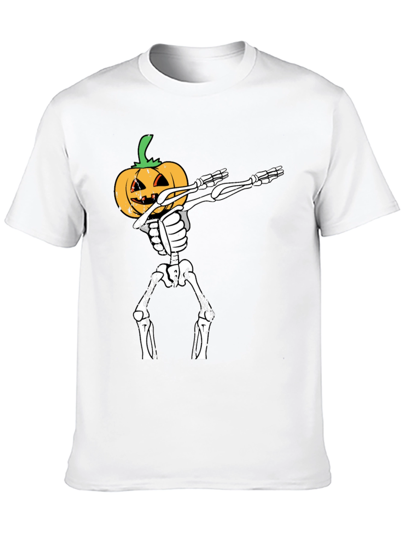Halloween Pumpkin Skeleton Dab T-Shirt