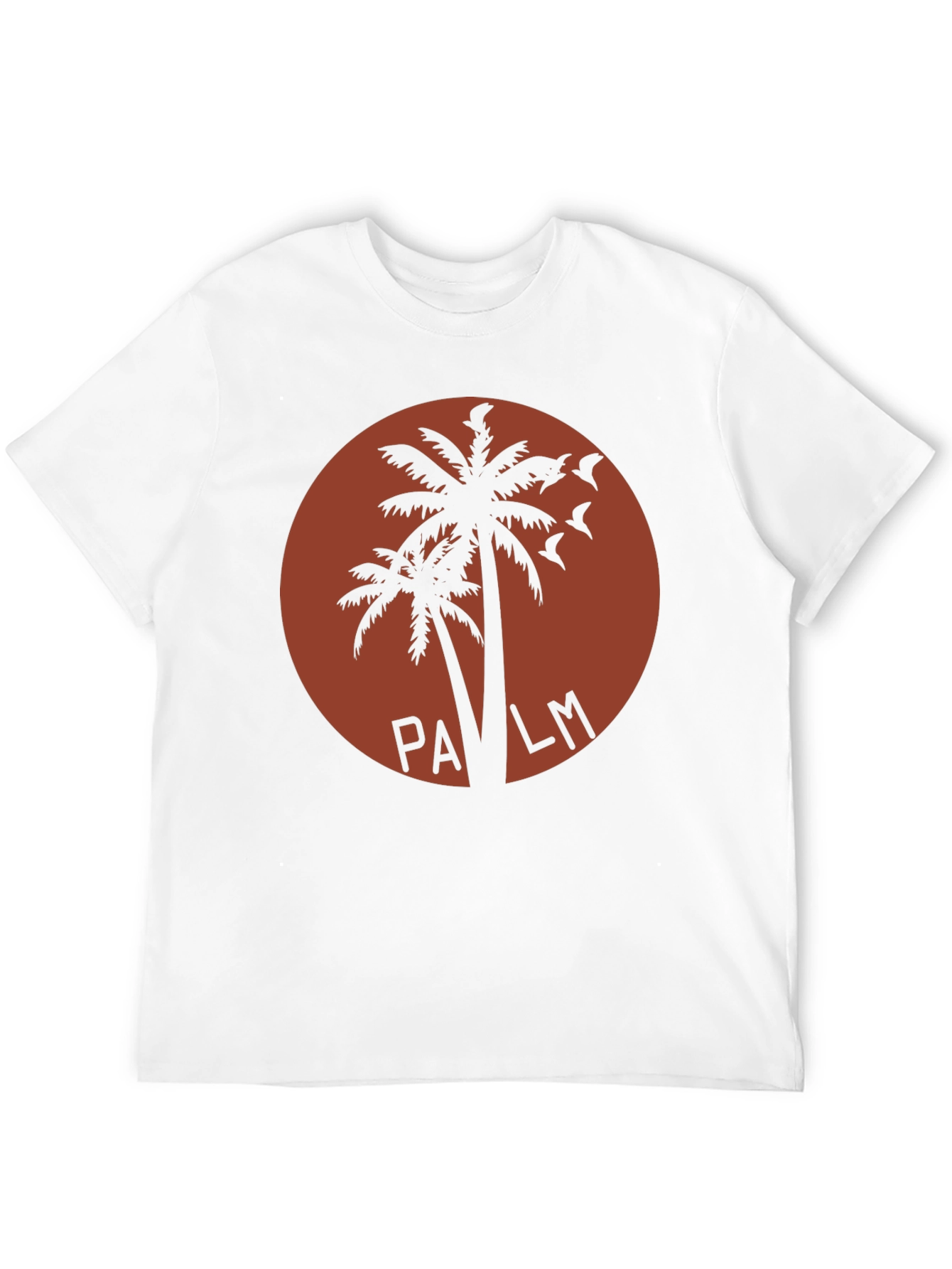 Retro Palm Tree Graphic T-Shirt - Black